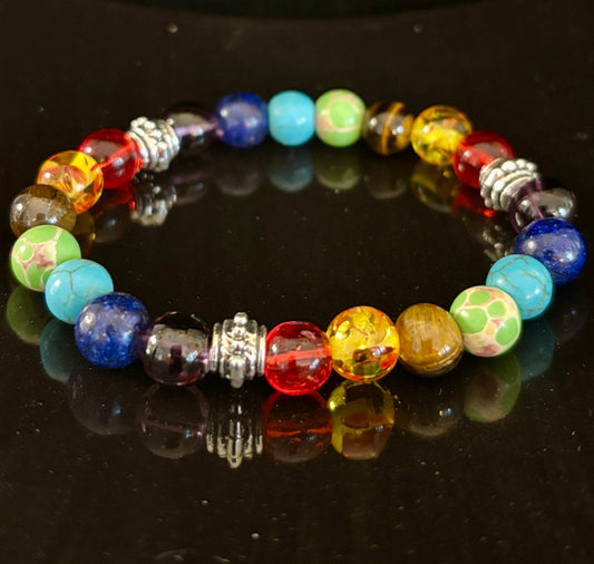 Pulsera Equilibrante de Sanación Reiki de Chakras para Muñecas Pequeñas