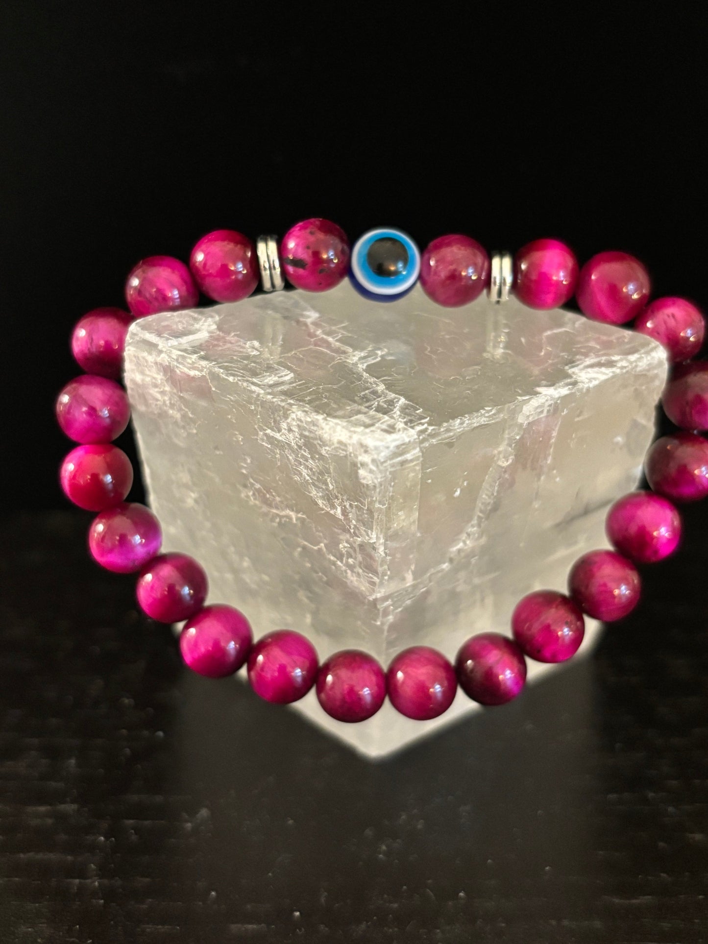 Pulseras de Cuentas Estilo Ojo Turco – Protección Hecha a Mano con Piedras Naturales