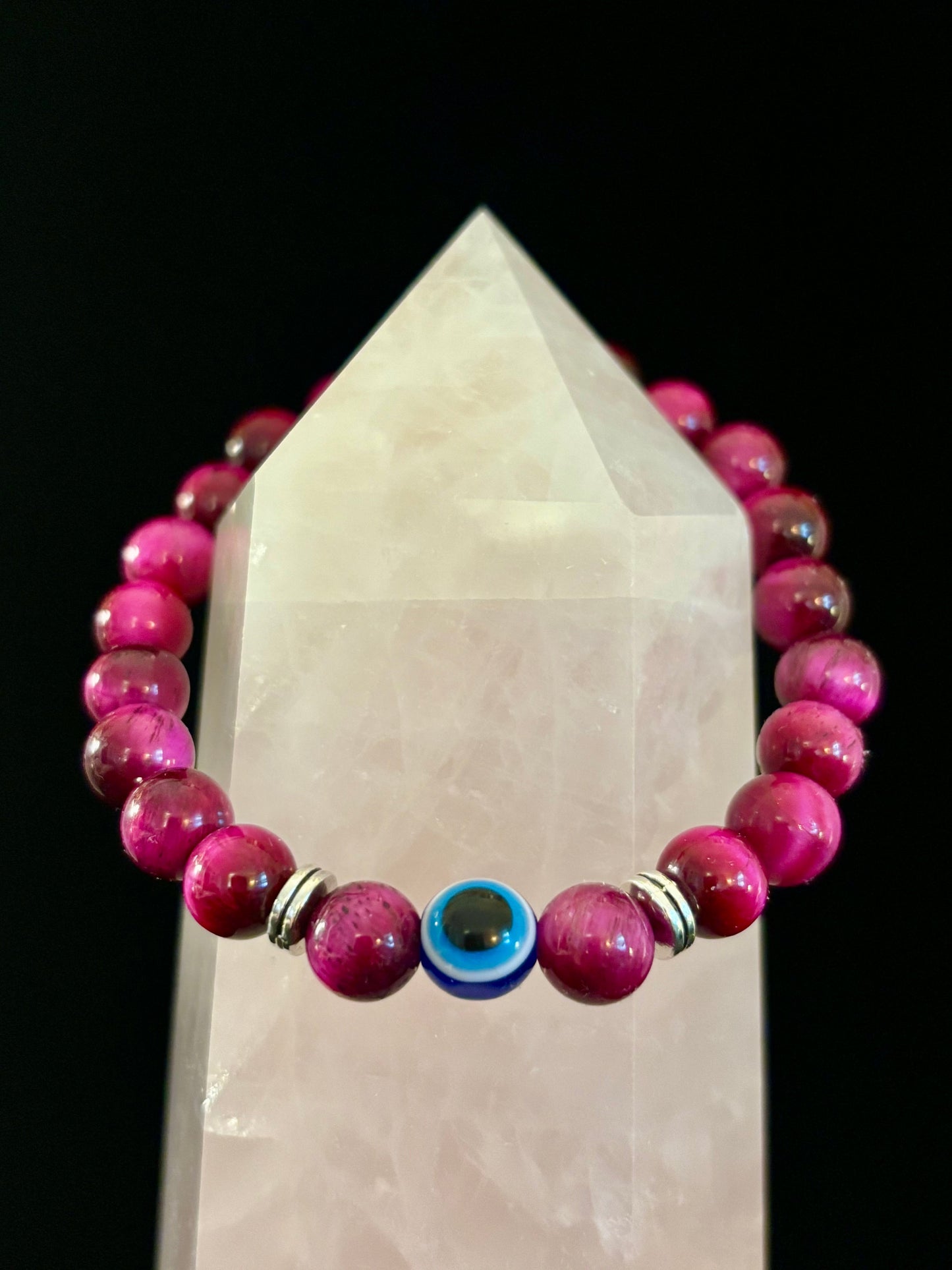 Pulseras de Cuentas Estilo Ojo Turco – Protección Hecha a Mano con Piedras Naturales