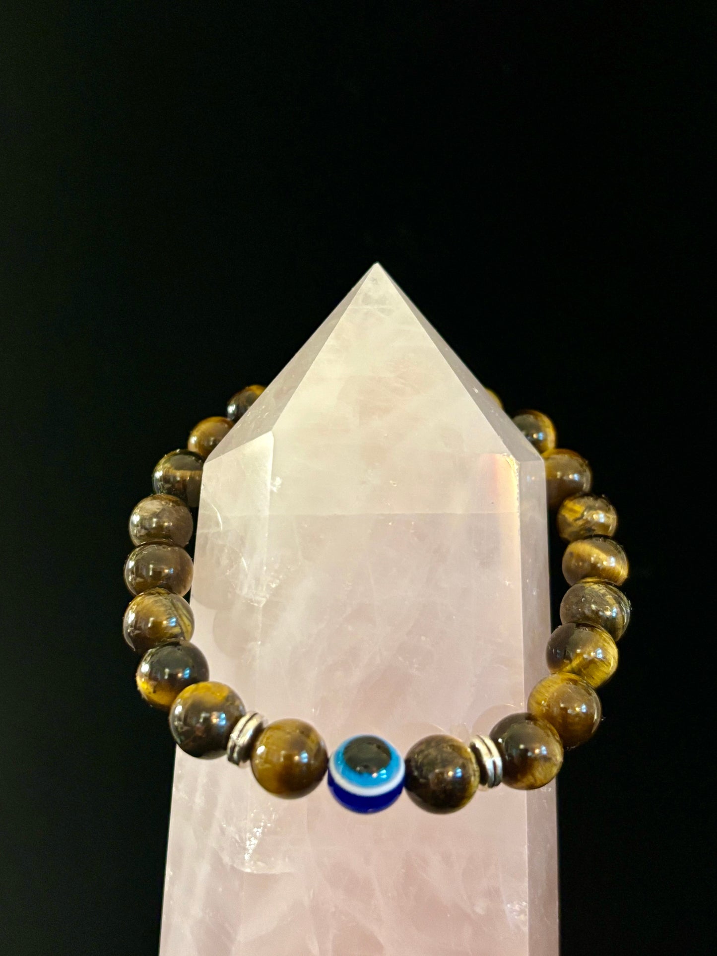 Pulseras de Cuentas Estilo Ojo Turco – Protección Hecha a Mano con Piedras Naturales