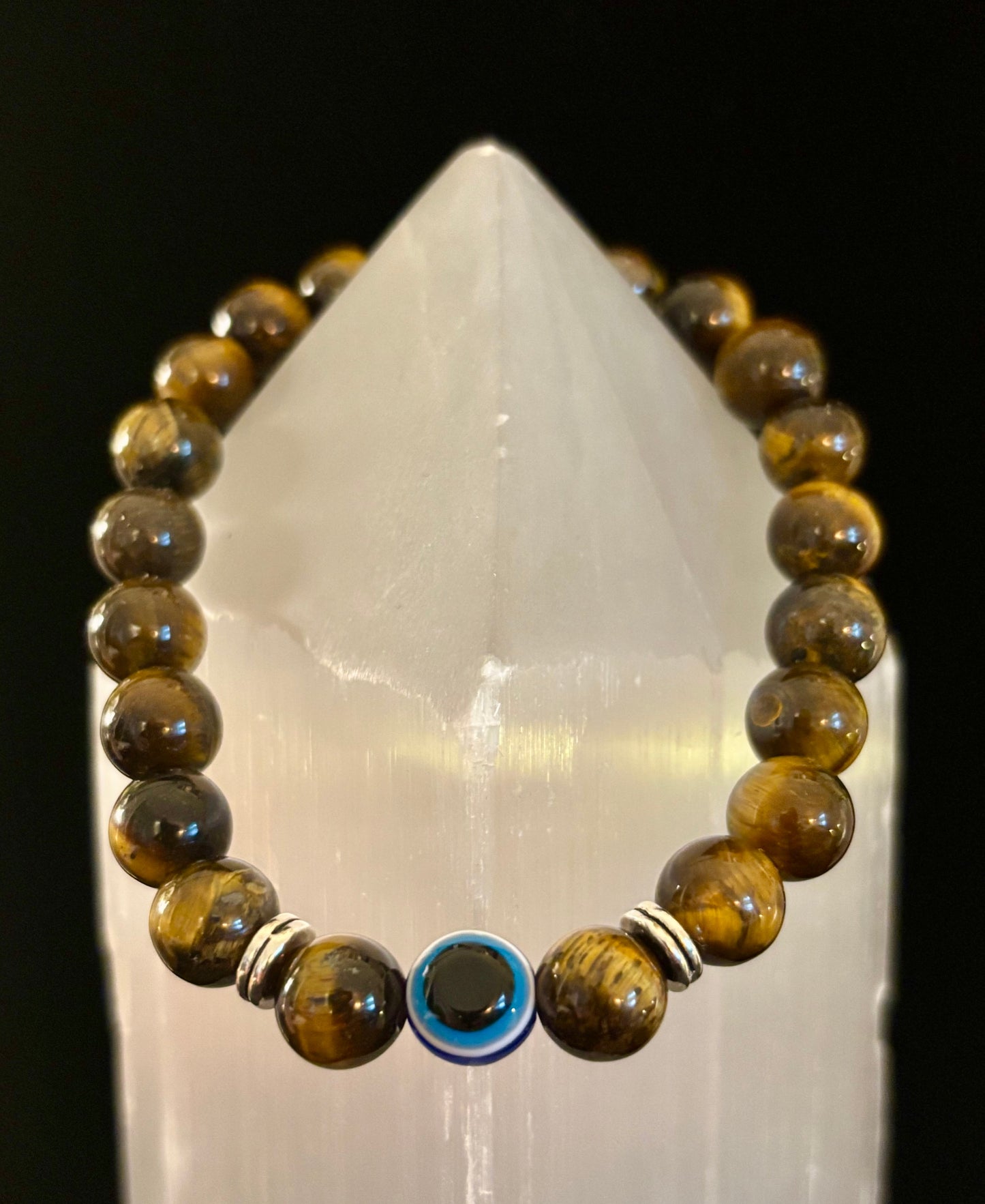 Pulseras de Cuentas Estilo Ojo Turco – Protección Hecha a Mano con Piedras Naturales