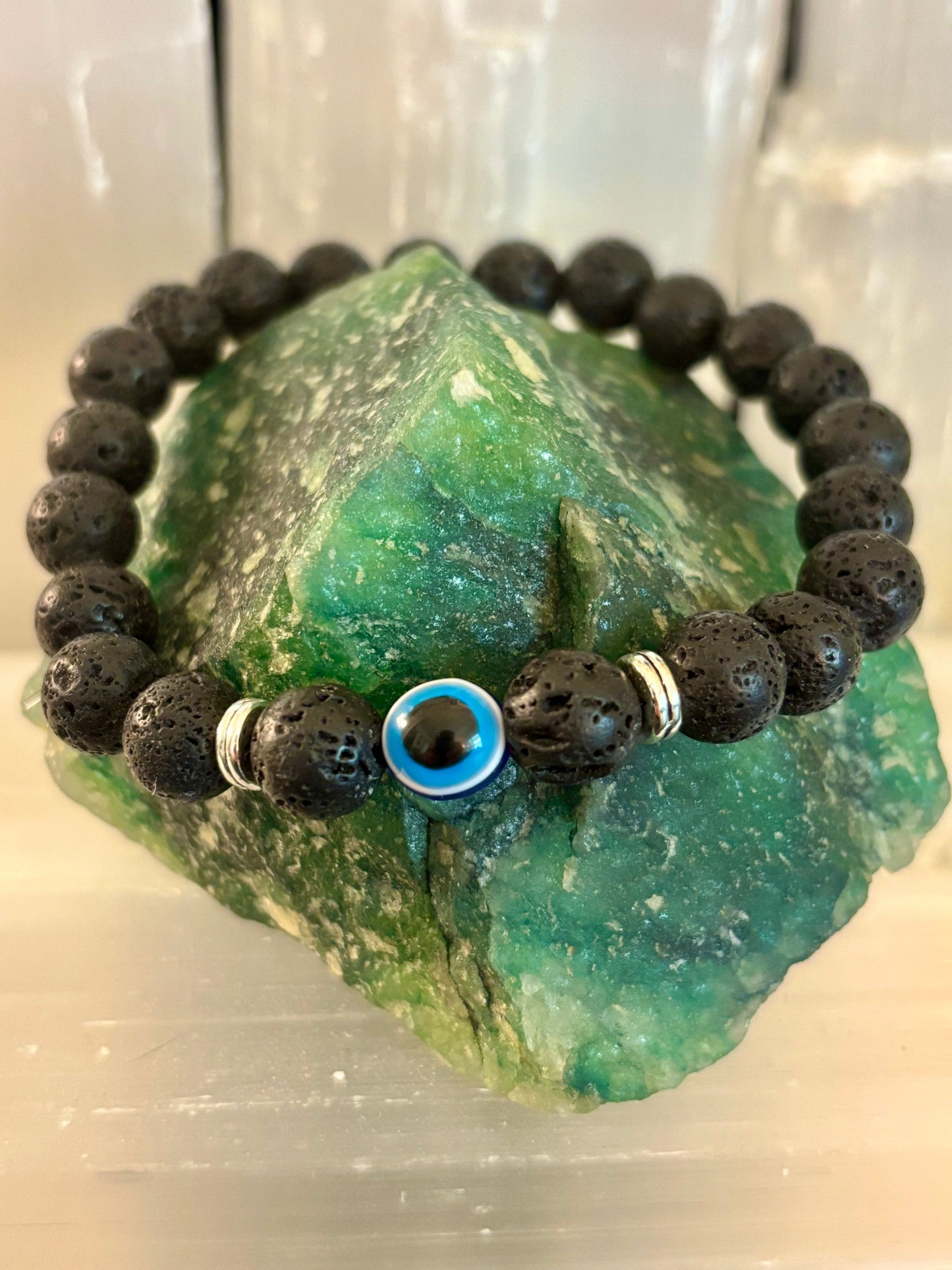 Pulseras de Cuentas Estilo Ojo Turco – Protección Hecha a Mano con Piedras Naturales
