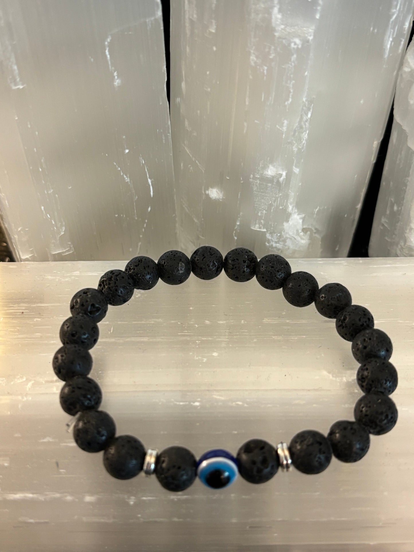 Pulseras de Cuentas Estilo Ojo Turco – Protección Hecha a Mano con Piedras Naturales