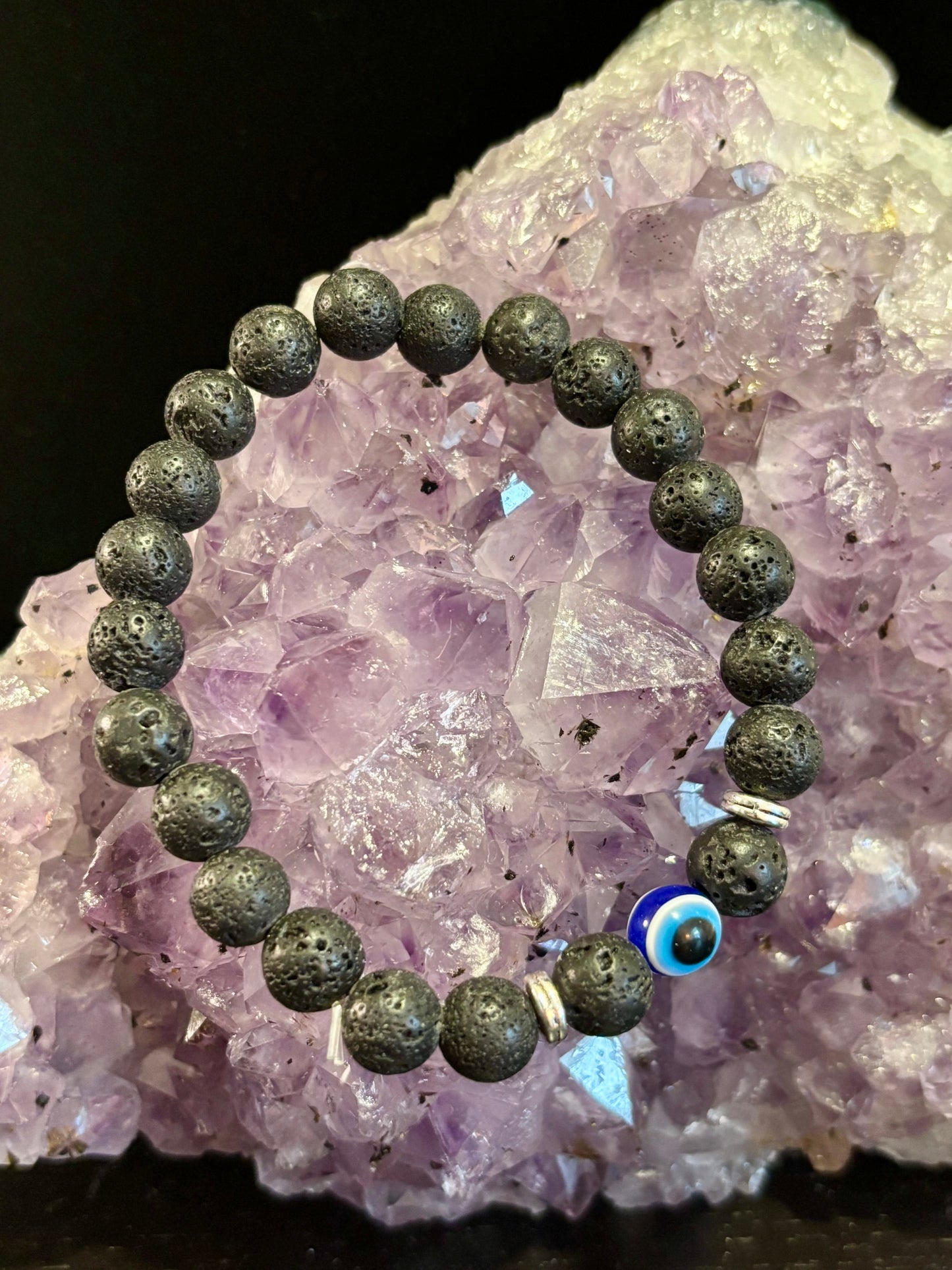 Pulseras de Cuentas Estilo Ojo Turco – Protección Hecha a Mano con Piedras Naturales