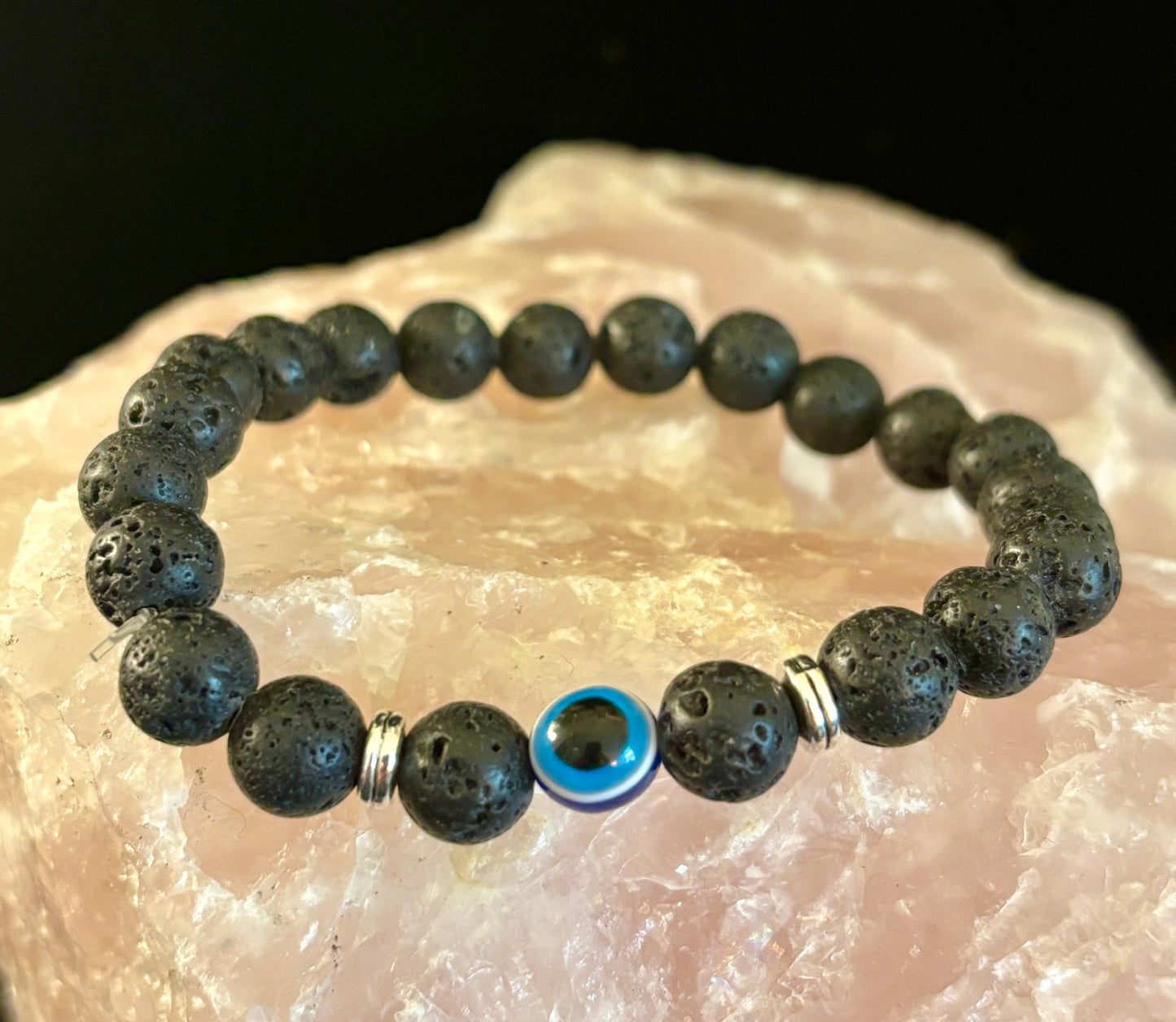 Pulseras de Cuentas Estilo Ojo Turco – Protección Hecha a Mano con Piedras Naturales
