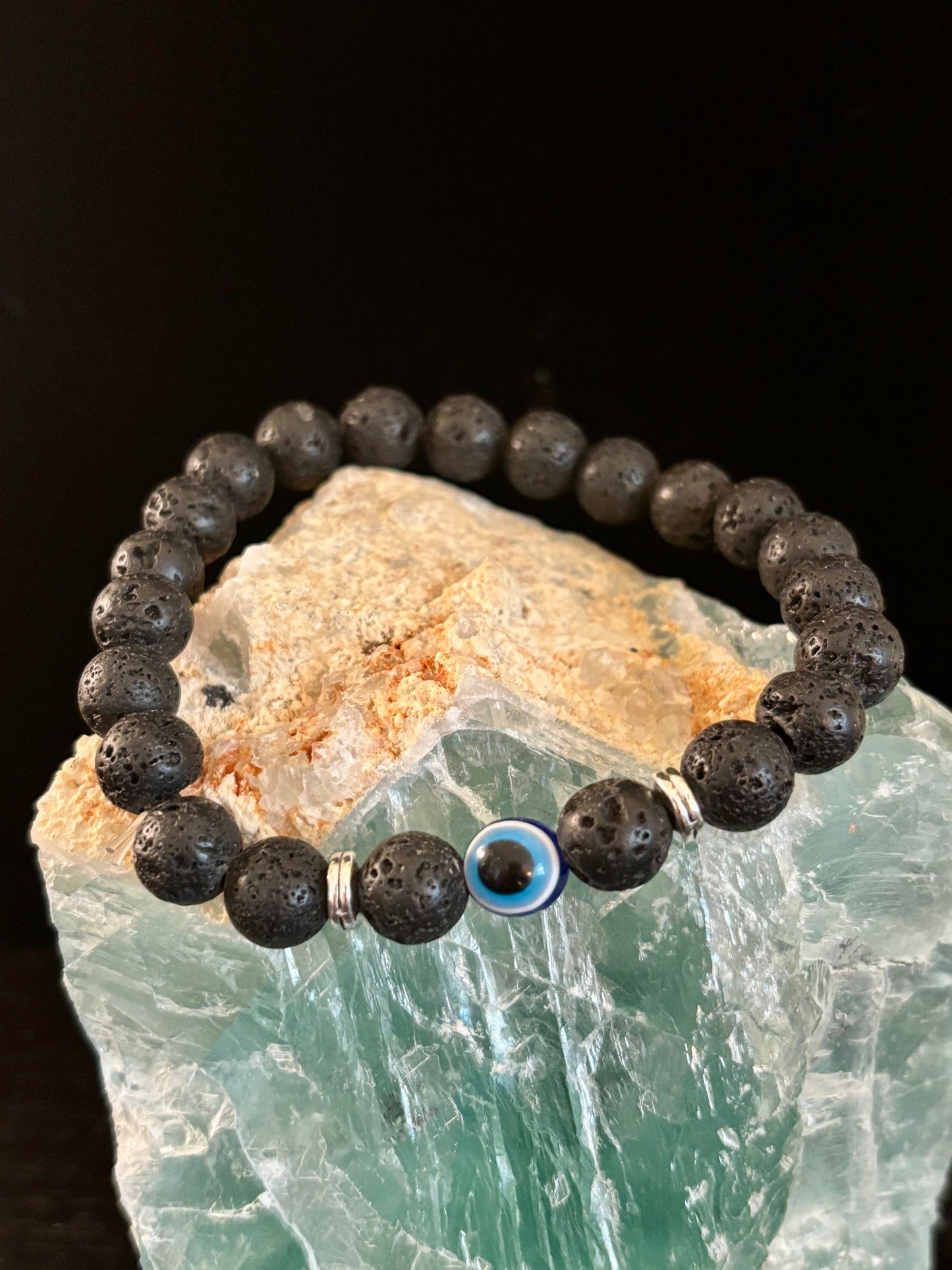 Pulseras de Cuentas Estilo Ojo Turco – Protección Hecha a Mano con Piedras Naturales