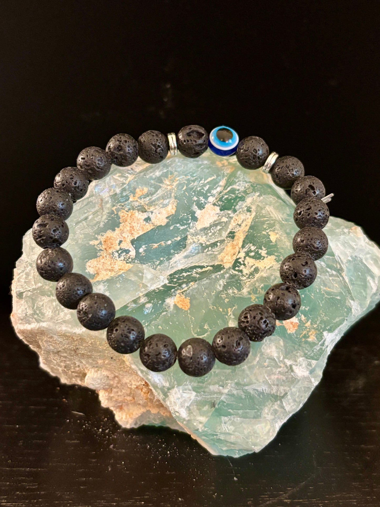 Pulseras de Cuentas Estilo Ojo Turco – Protección Hecha a Mano con Piedras Naturales