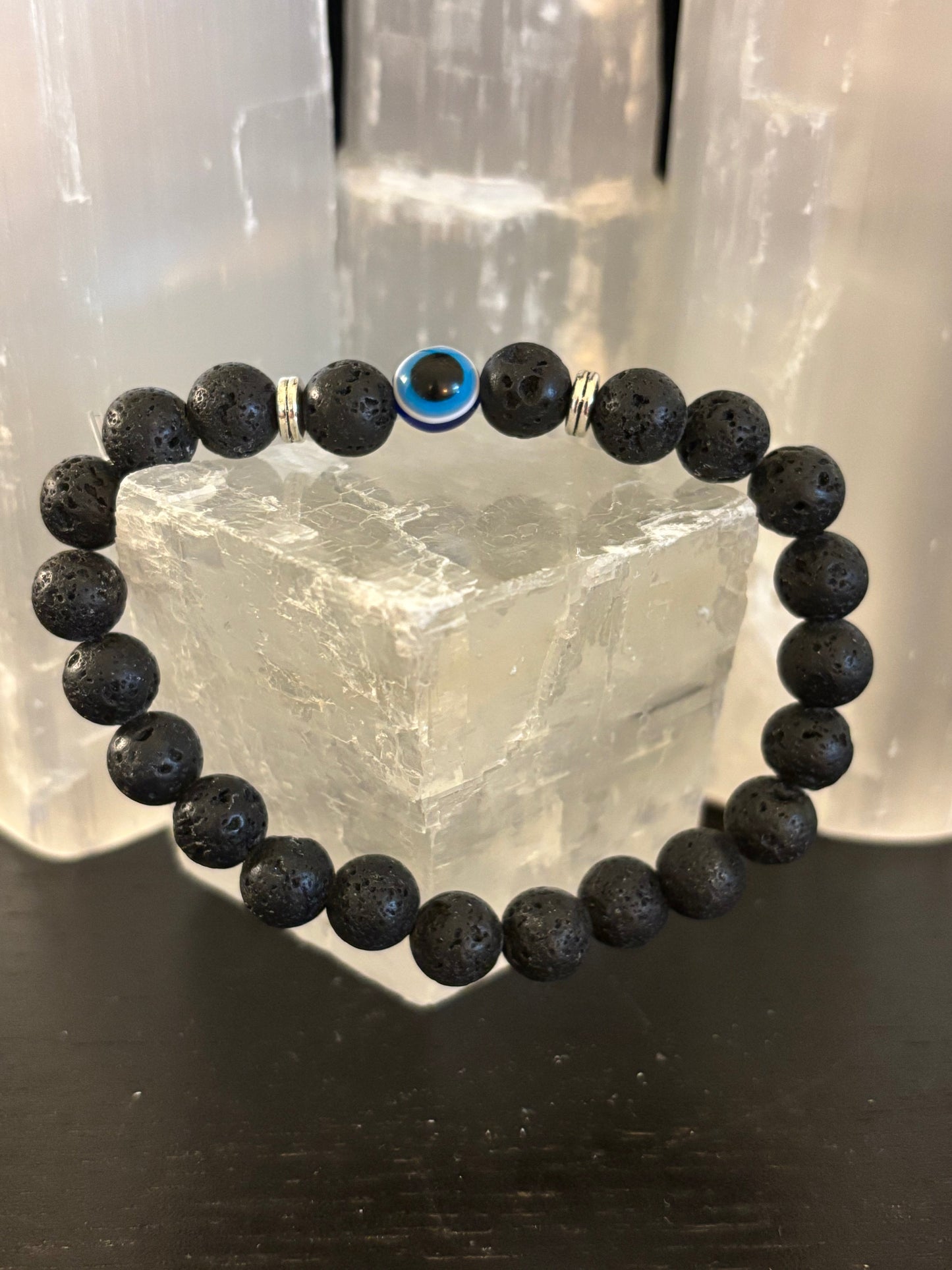 Pulseras de Cuentas Estilo Ojo Turco – Protección Hecha a Mano con Piedras Naturales