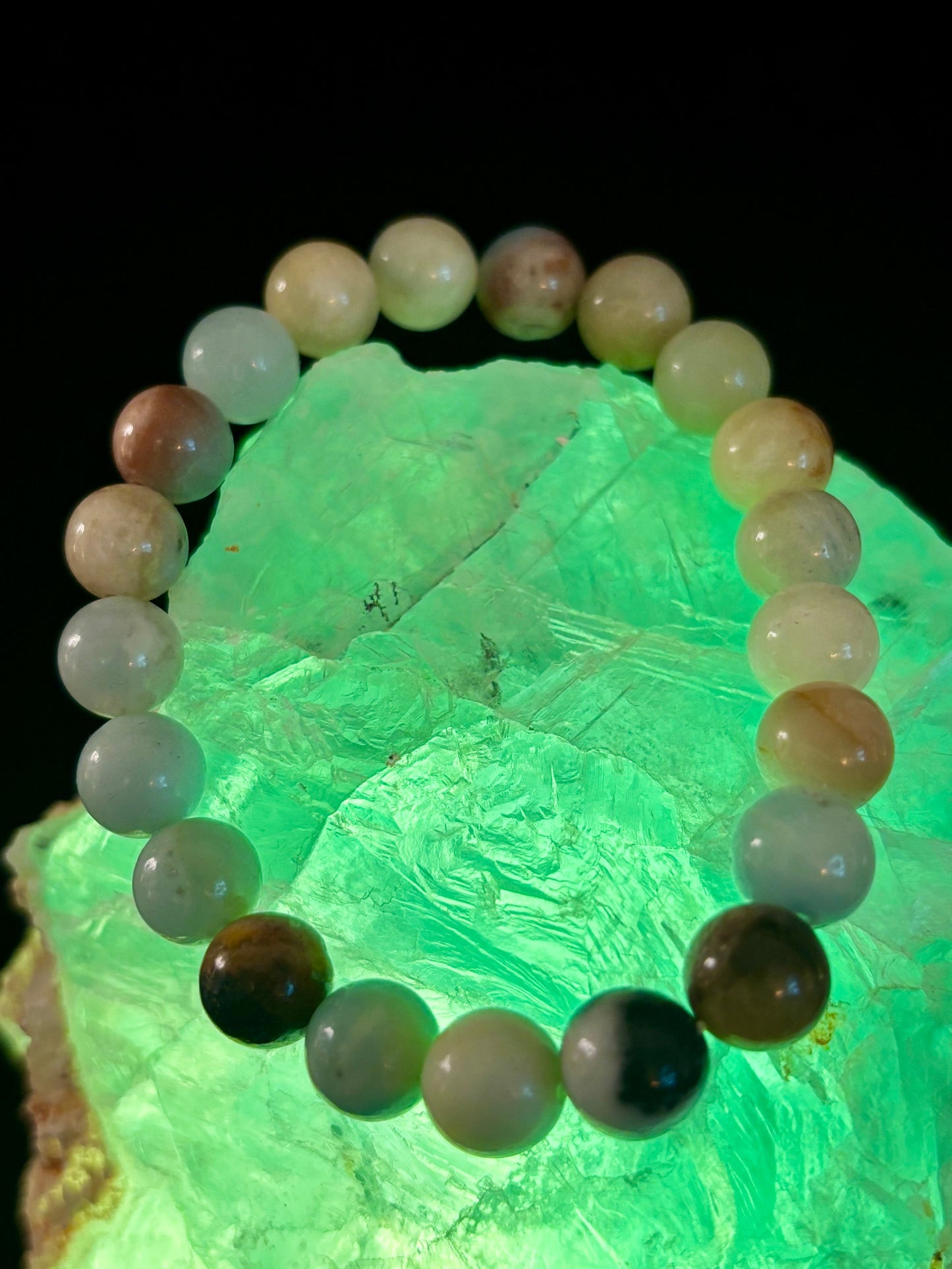 Pulsera de Amazonita – Energía tranquila y costera en cada cuenta