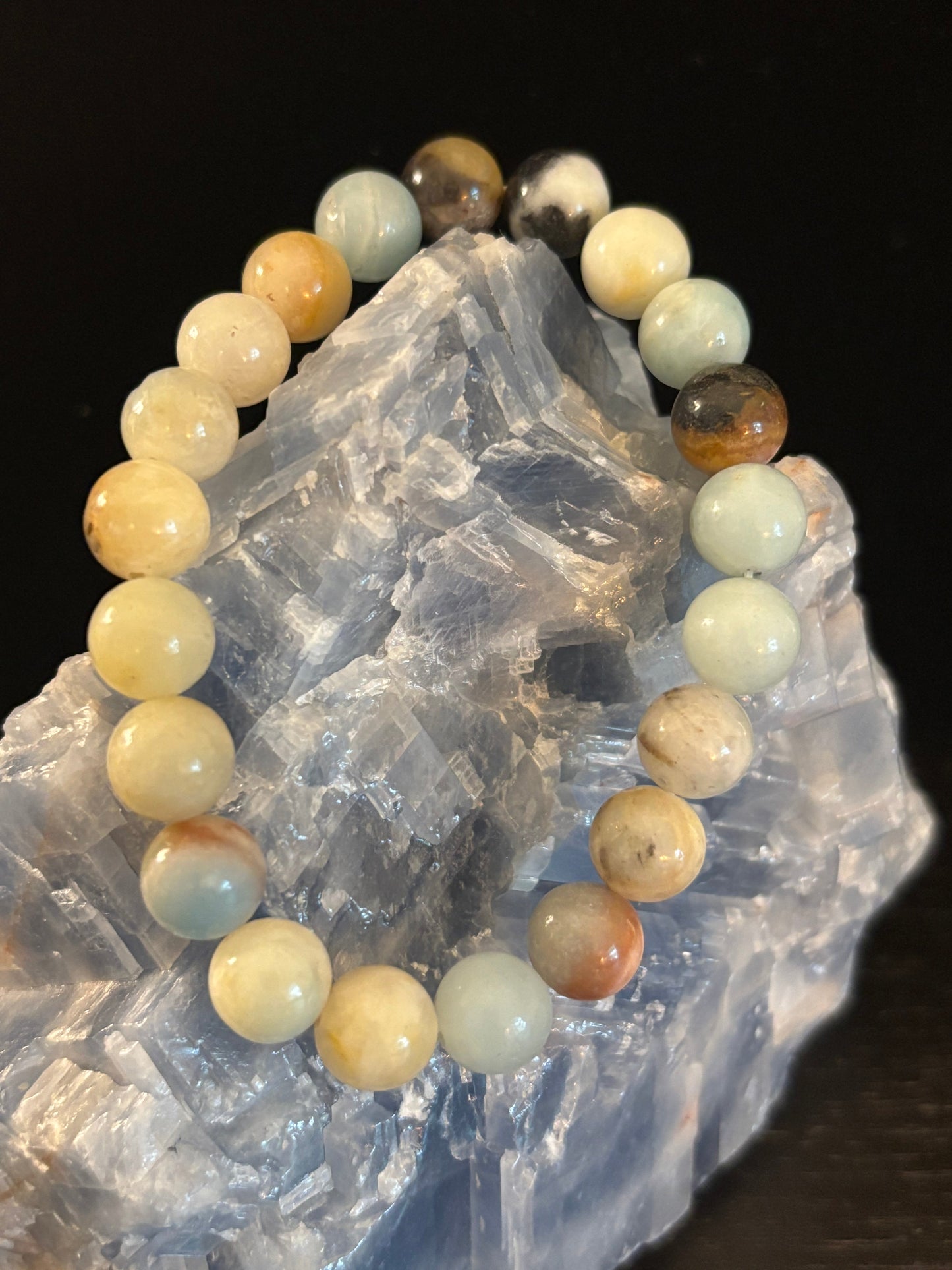 Pulsera de Amazonita – Energía tranquila y costera en cada cuenta