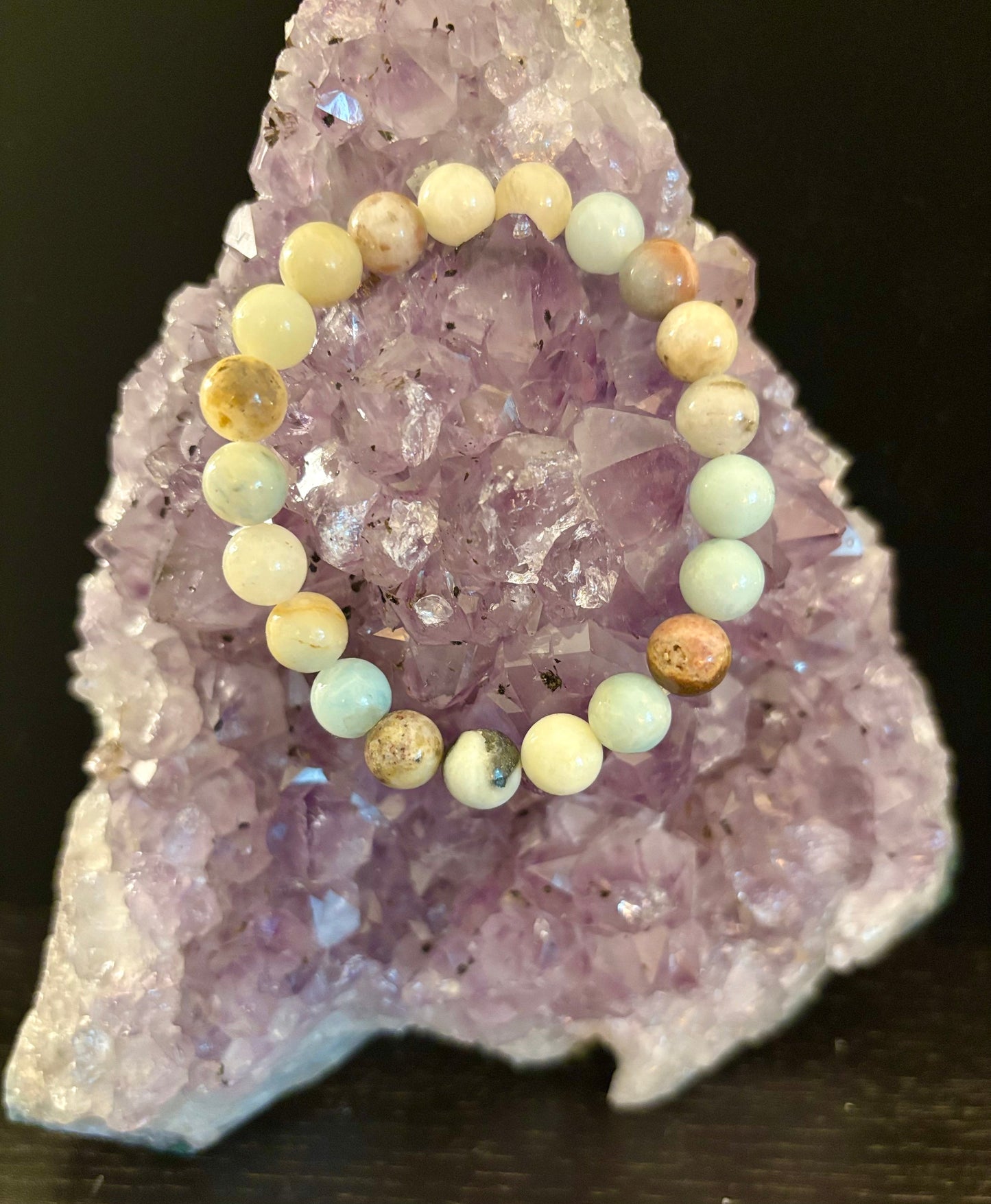 Pulsera de Amazonita – Energía tranquila y costera en cada cuenta