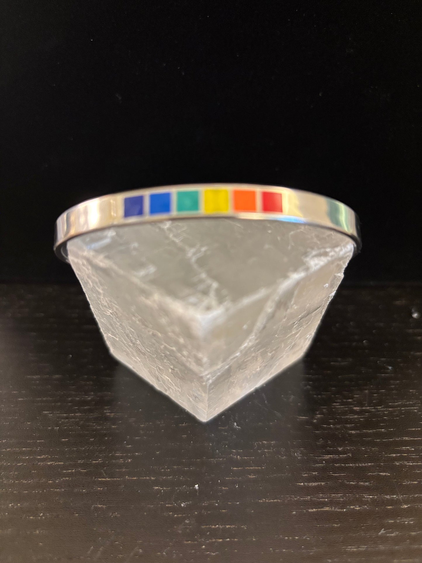 Pulsera abierta arcoíris del Orgullo LGBTQ+ – Brazalete de acero inoxidable