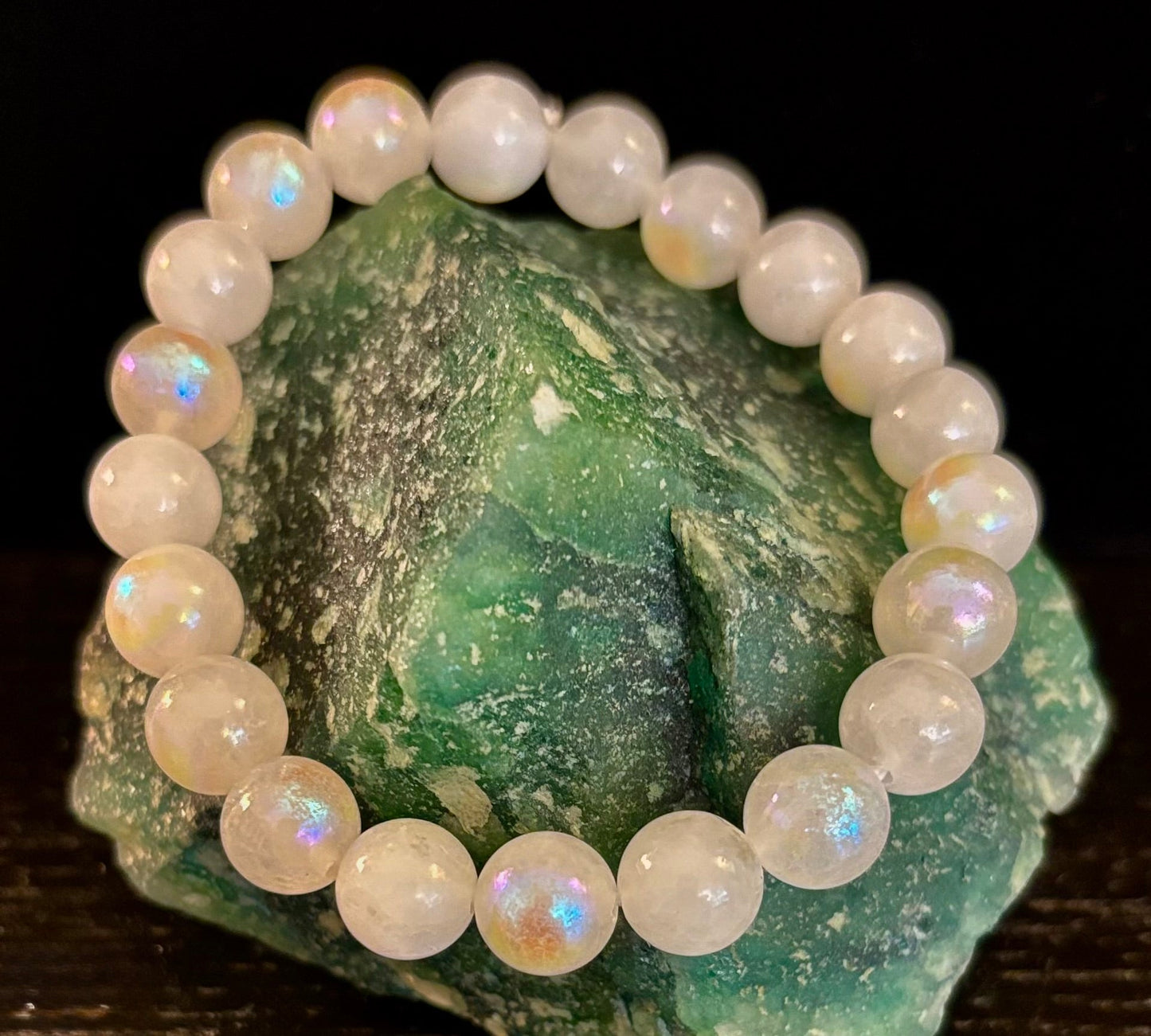 Pulsera de Cuentas de Piedra Lunar