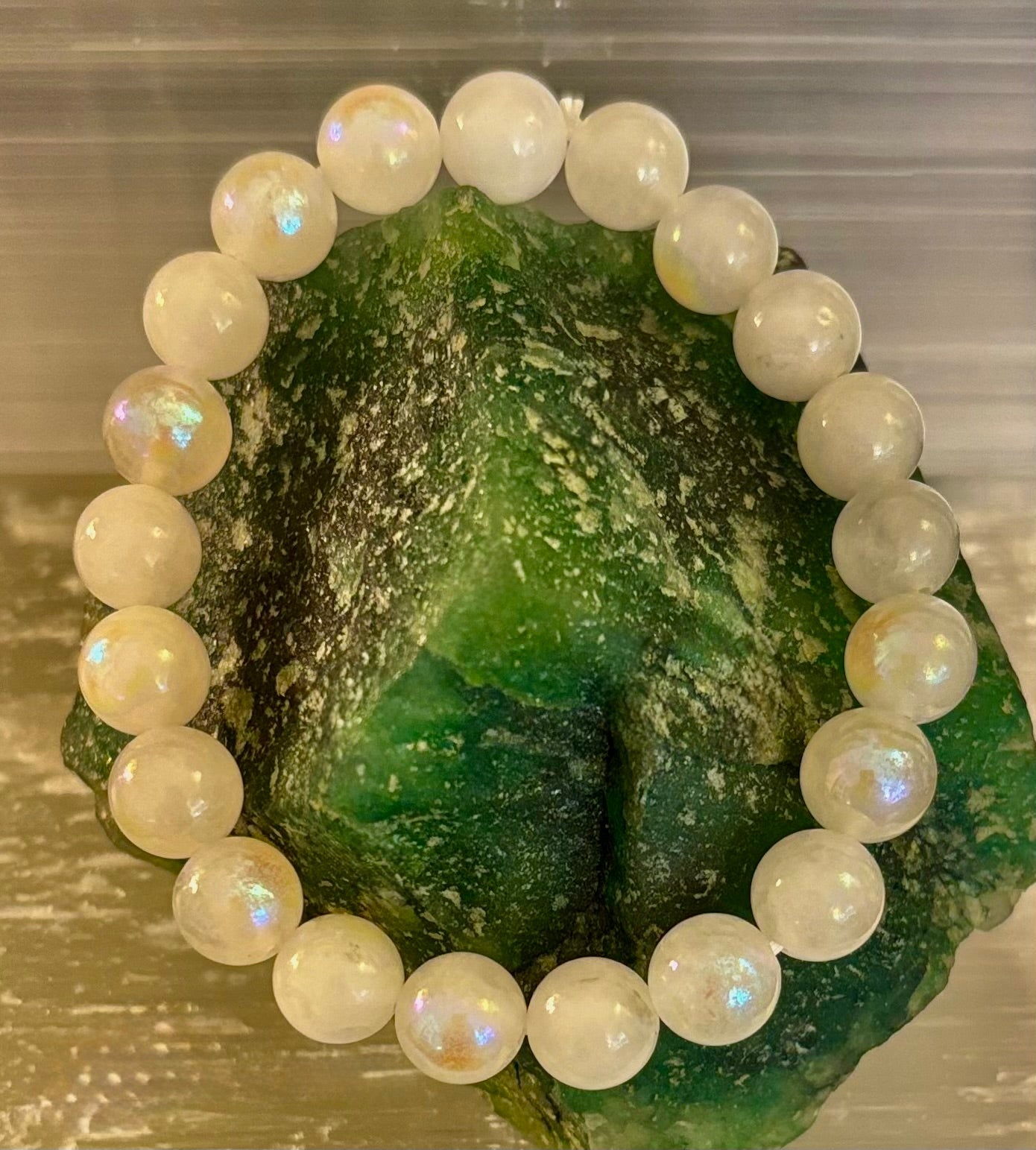 Pulsera de Cuentas de Piedra Lunar