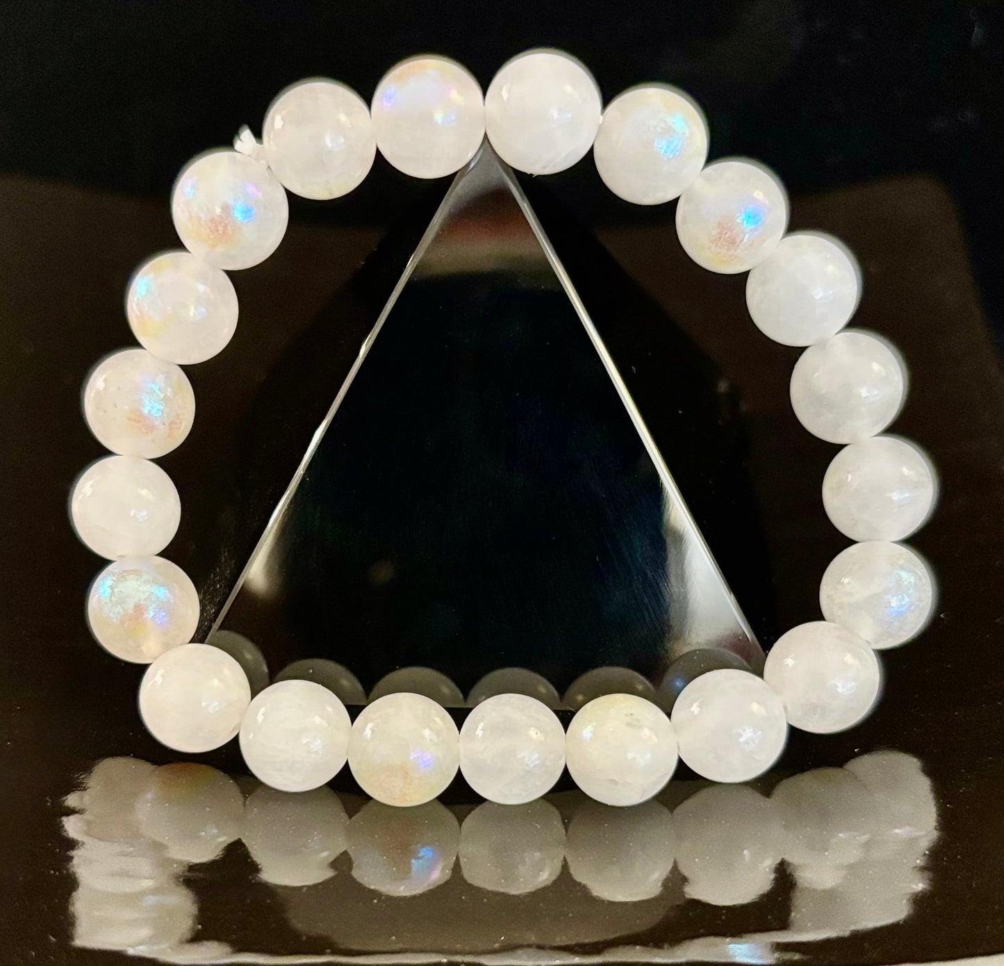 Pulsera de Cuentas de Piedra Lunar