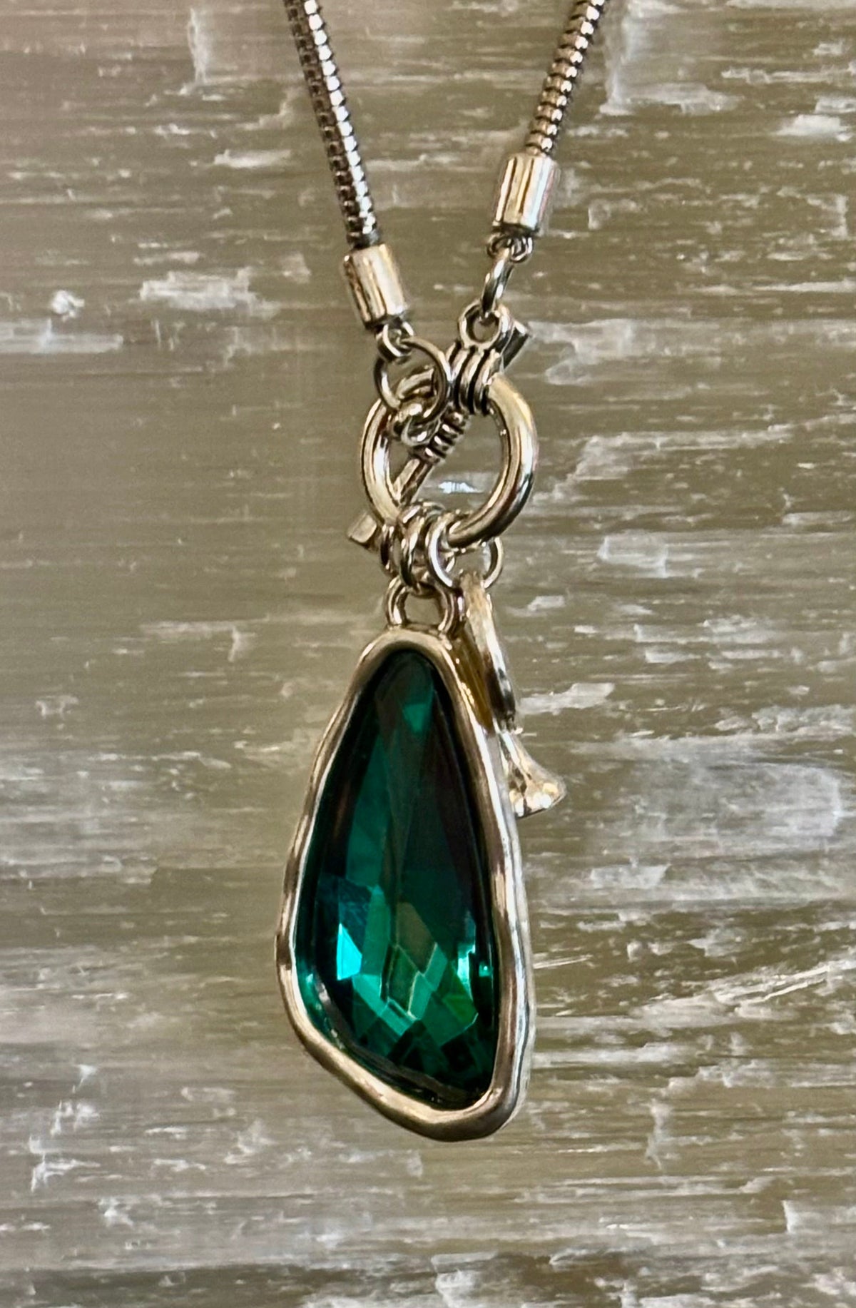Mermaid's Treasure Crystal Pendant Necklace
