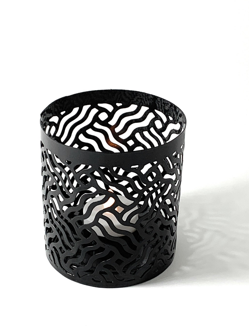 Candelabros para Velas Votivas Juego de 2 Negros