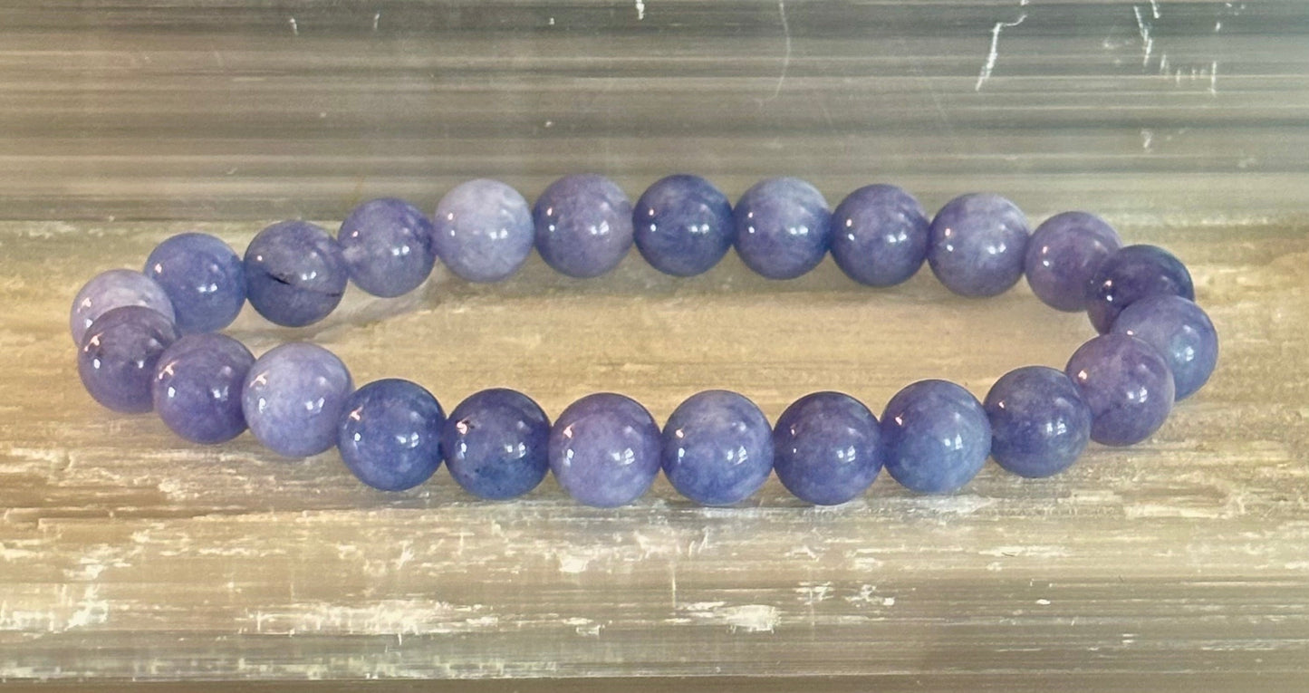 Pulsera de Ágata de Encaje Azul – Pulsera de Piedras Naturales para Aliviar la Ansiedad y Aportar Calma (Muñecas Medianas)