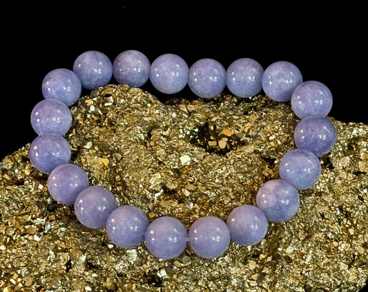 Pulsera de Ágata de Encaje Azul – Pulsera de Piedras Naturales para Aliviar la Ansiedad y Aportar Calma (Muñecas Medianas)