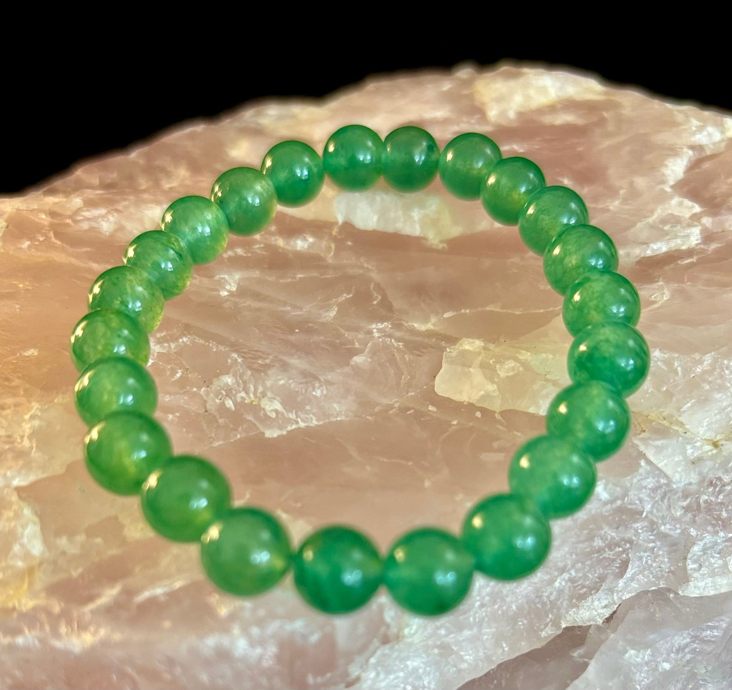 Pulsera de Aventurina Verde – Suerte, Sanación y Energía Centrada en el Corazón