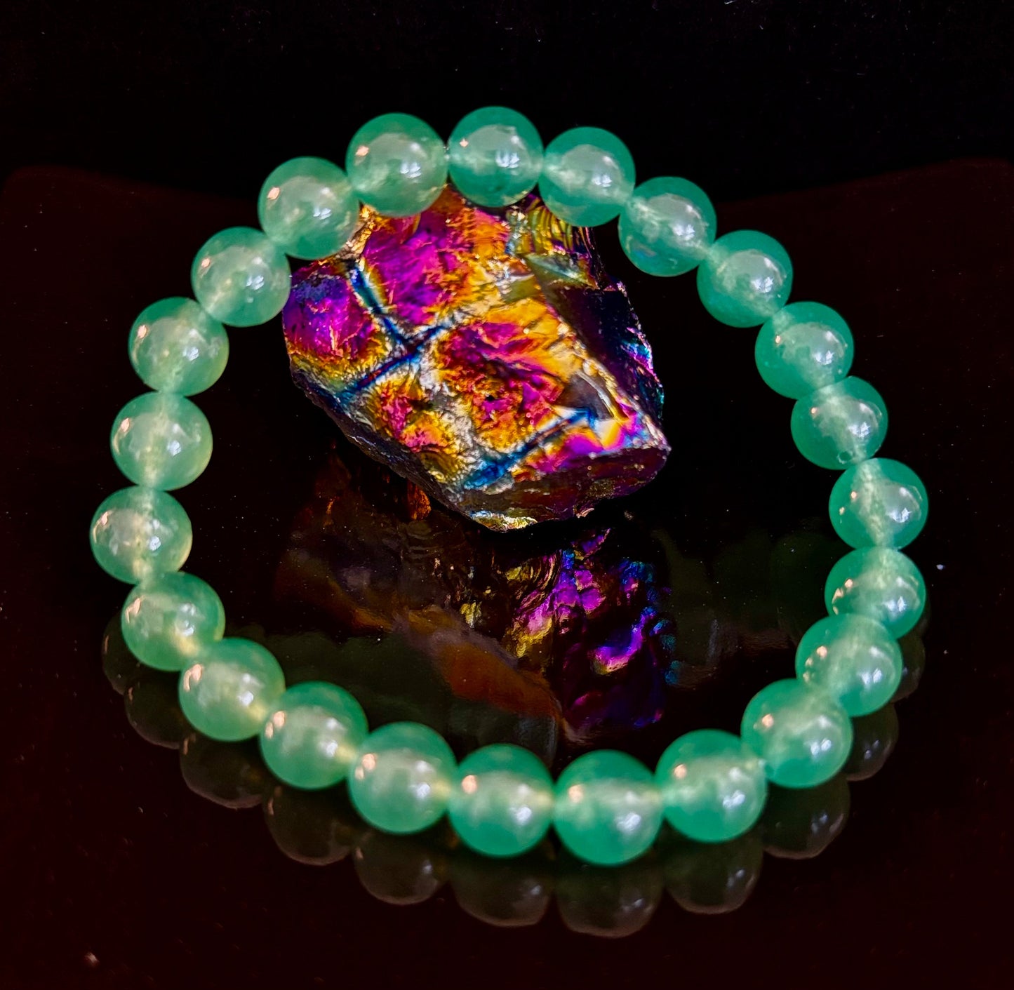 Pulsera de Aventurina Verde – Suerte, Sanación y Energía Centrada en el Corazón
