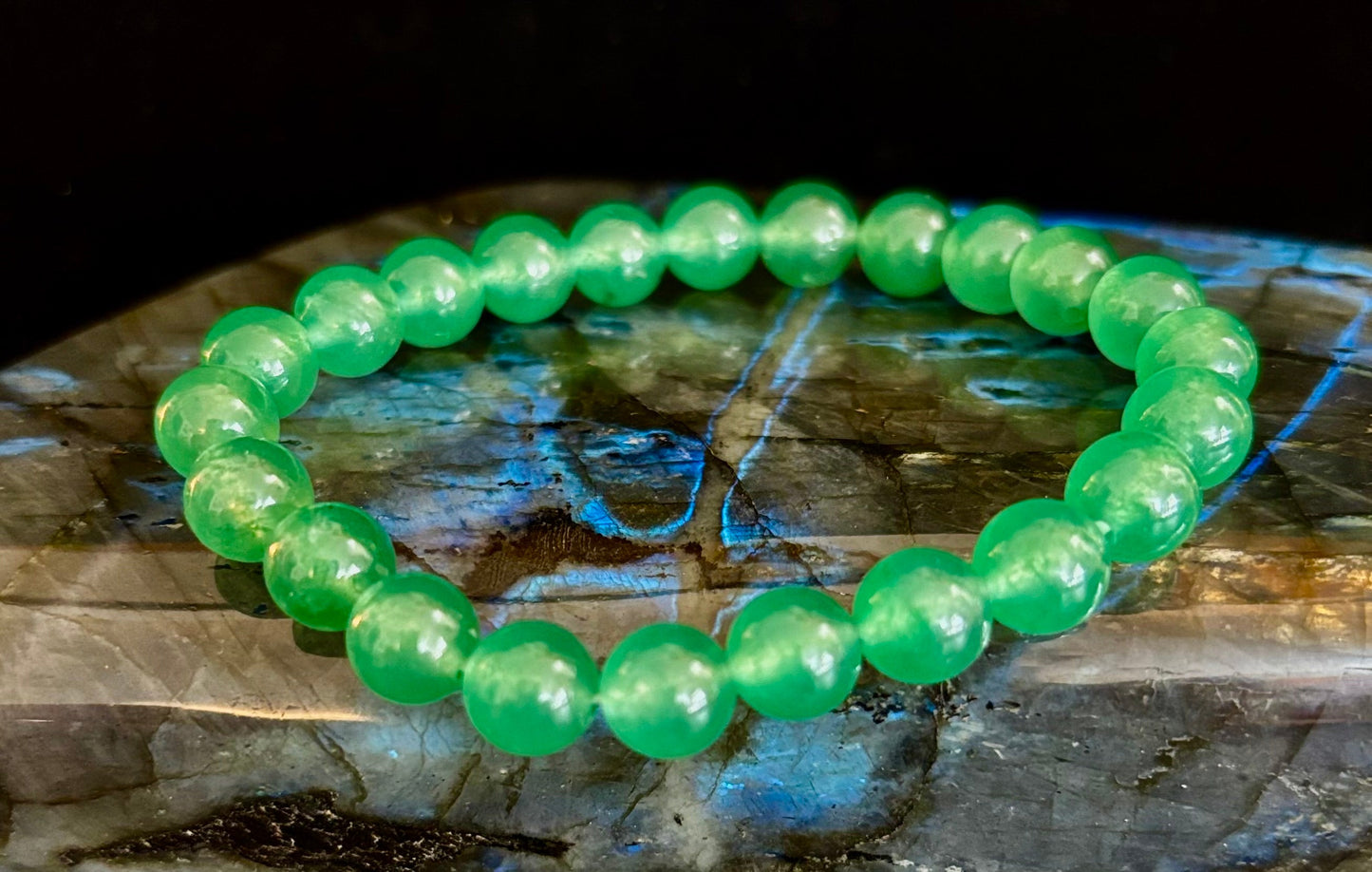 Pulsera de Aventurina Verde – Suerte, Sanación y Energía Centrada en el Corazón
