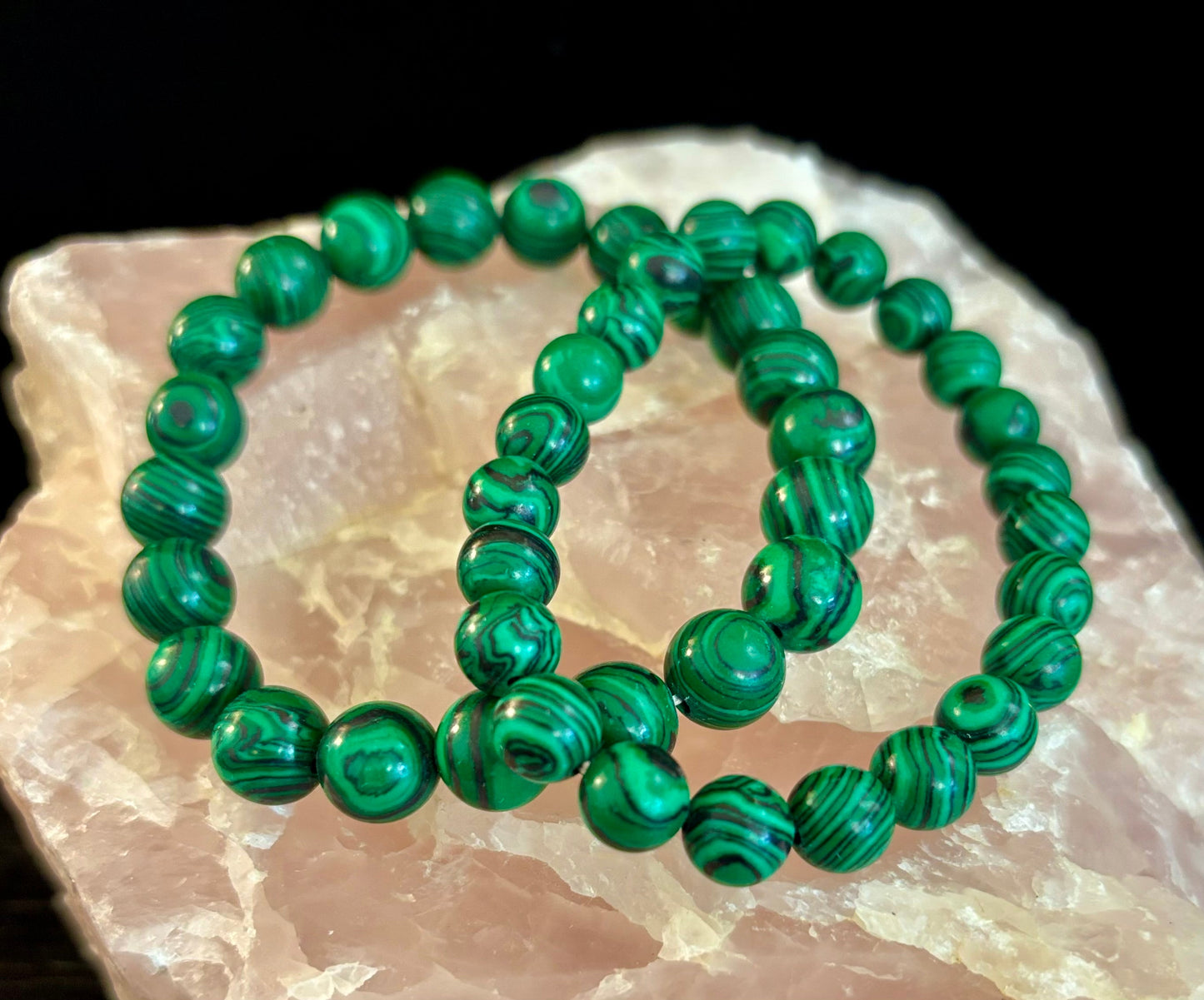 Pulsera de Cuentas de Malaquita – Transformación y Protección