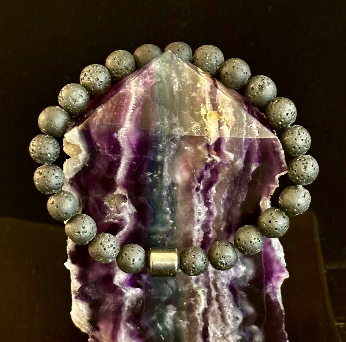 Colección Energía Terrestre – 6 opciones - Pulseras de piedra natural y cuentas magnéticas para muñecas medianas a grandes