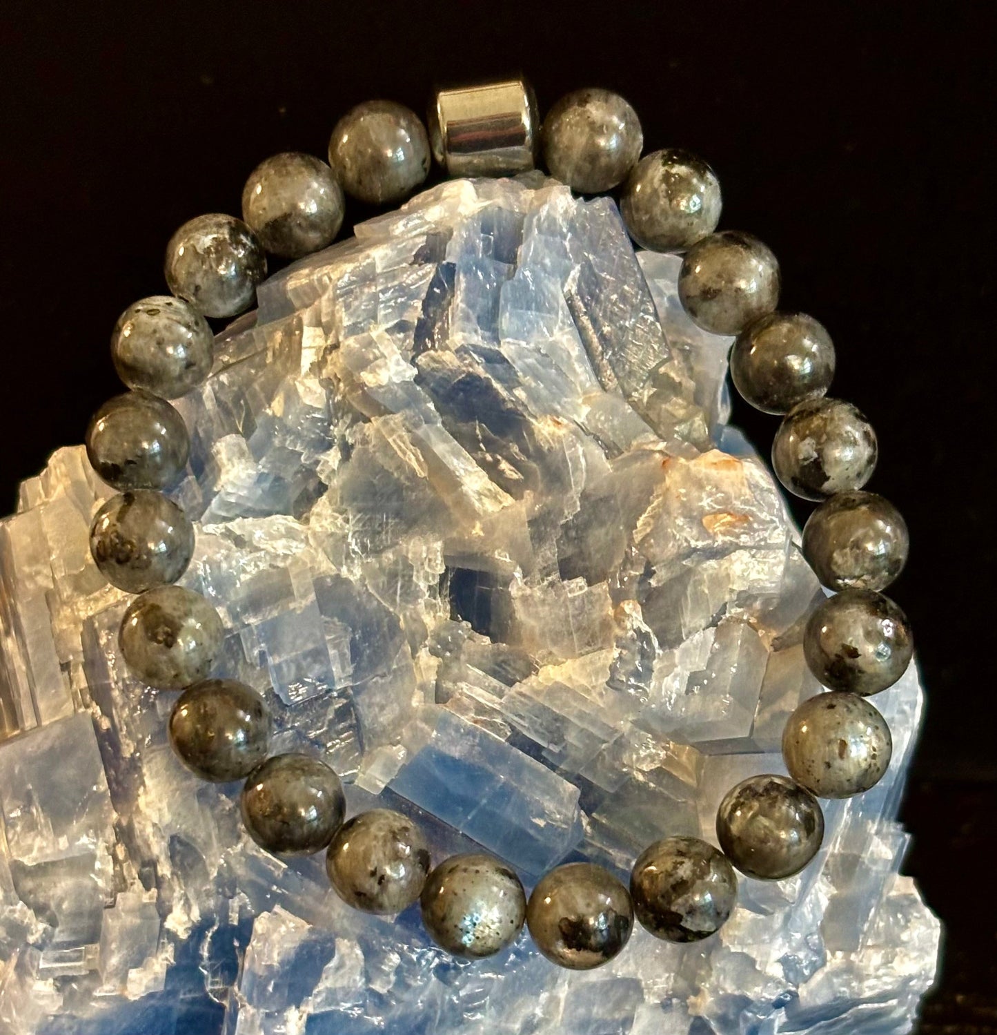 Colección Energía Terrestre – 6 opciones - Pulseras de piedra natural y cuentas magnéticas para muñecas medianas a grandes