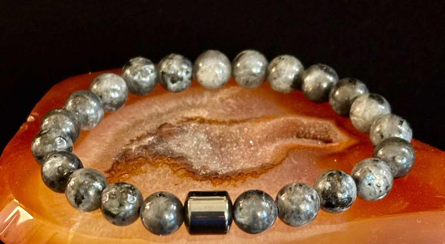 Colección Energía Terrestre – 6 opciones - Pulseras de piedra natural y cuentas magnéticas para muñecas medianas a grandes