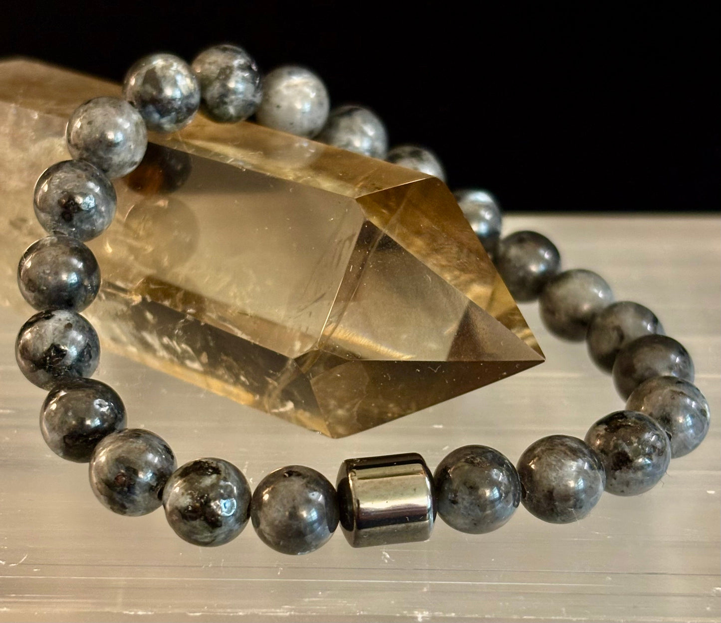 Colección Energía Terrestre – 6 opciones - Pulseras de piedra natural y cuentas magnéticas para muñecas medianas a grandes
