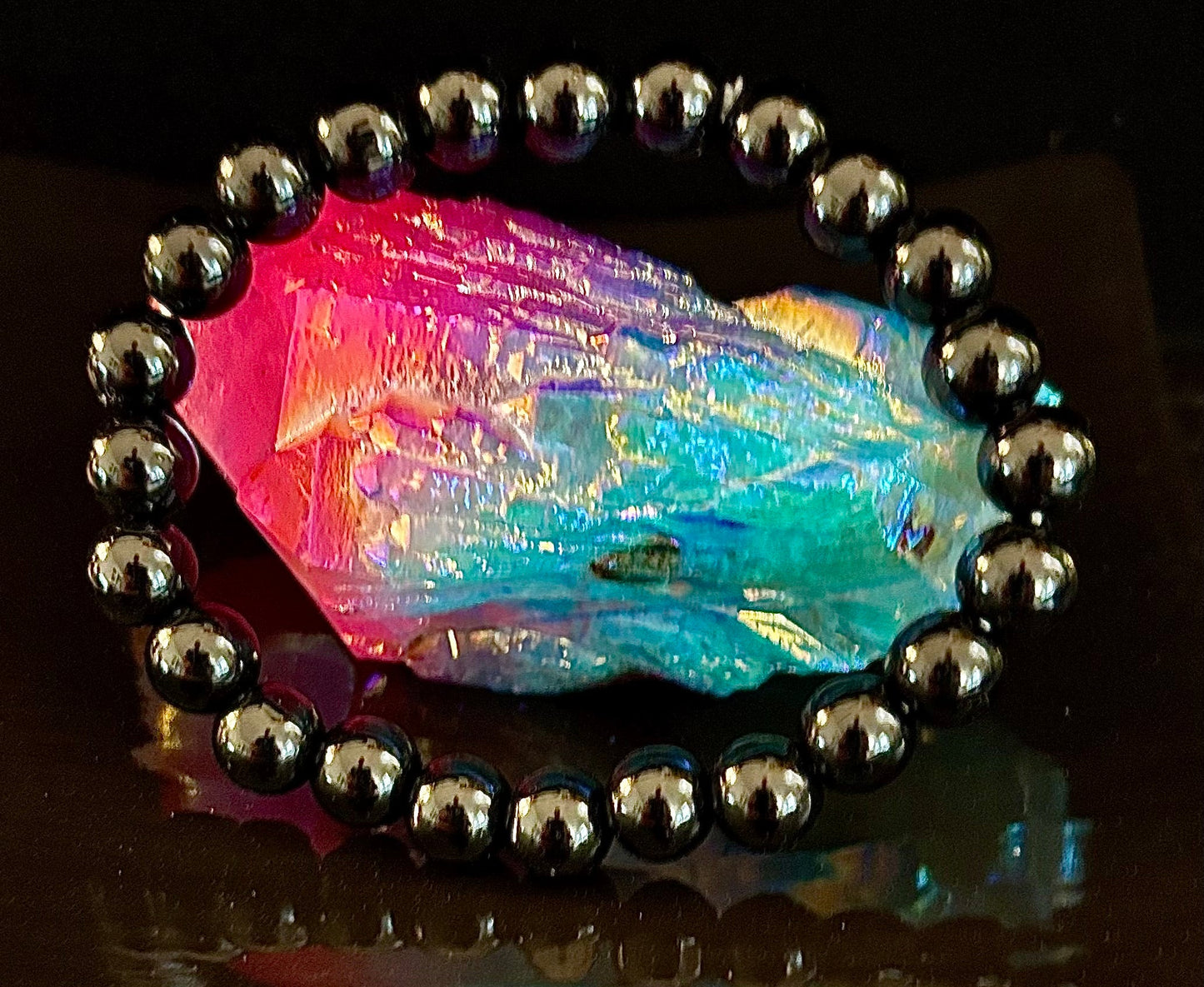 Pulsera de Obsidiana Negra con Cuentas - Enraizamiento, Protección y Paz Interior