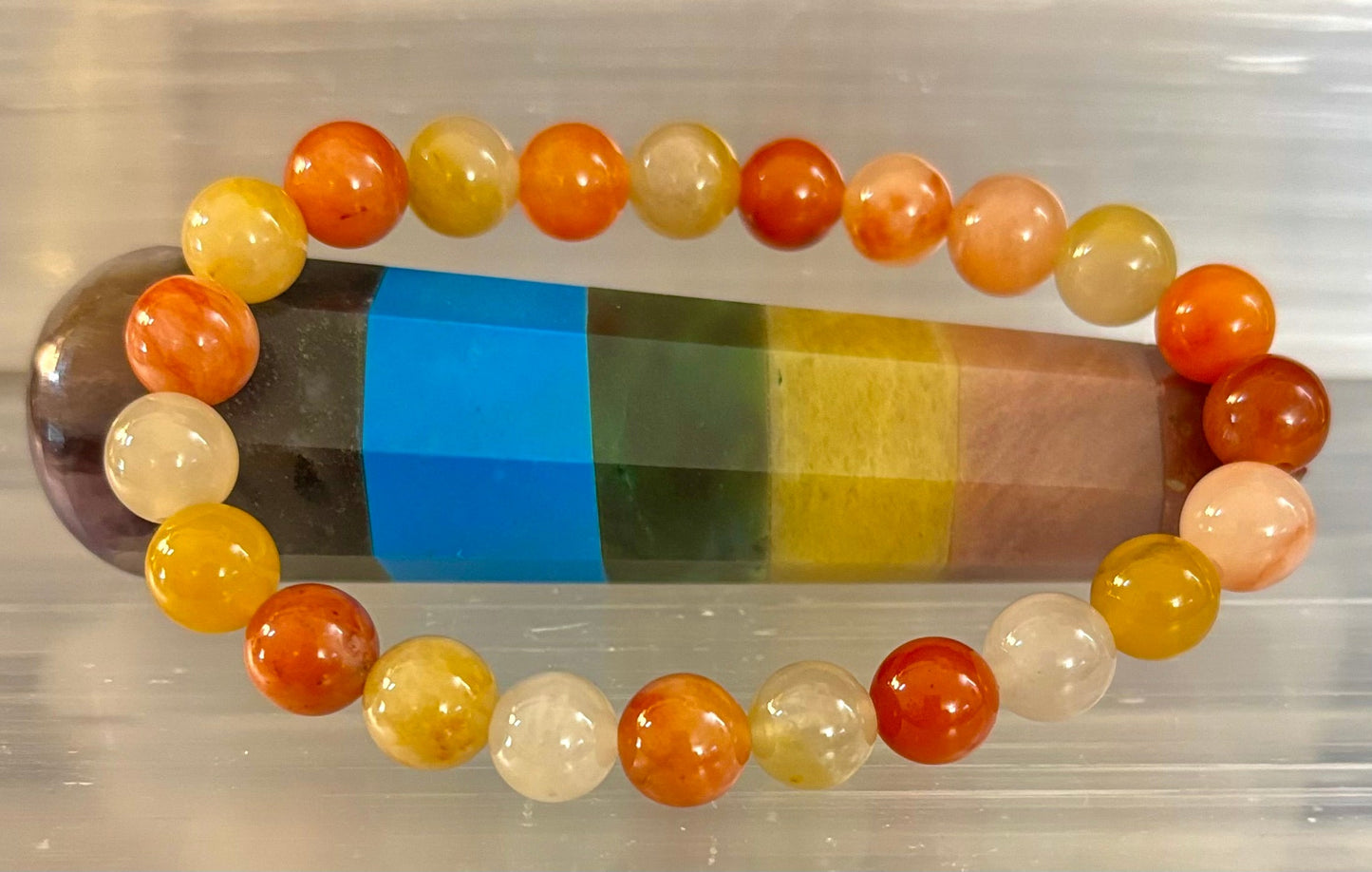 Pulsera de Aventurina Roja – Confianza, Creatividad y Energía Conectada a Tierra (Muñecas Medianas a Grandes)