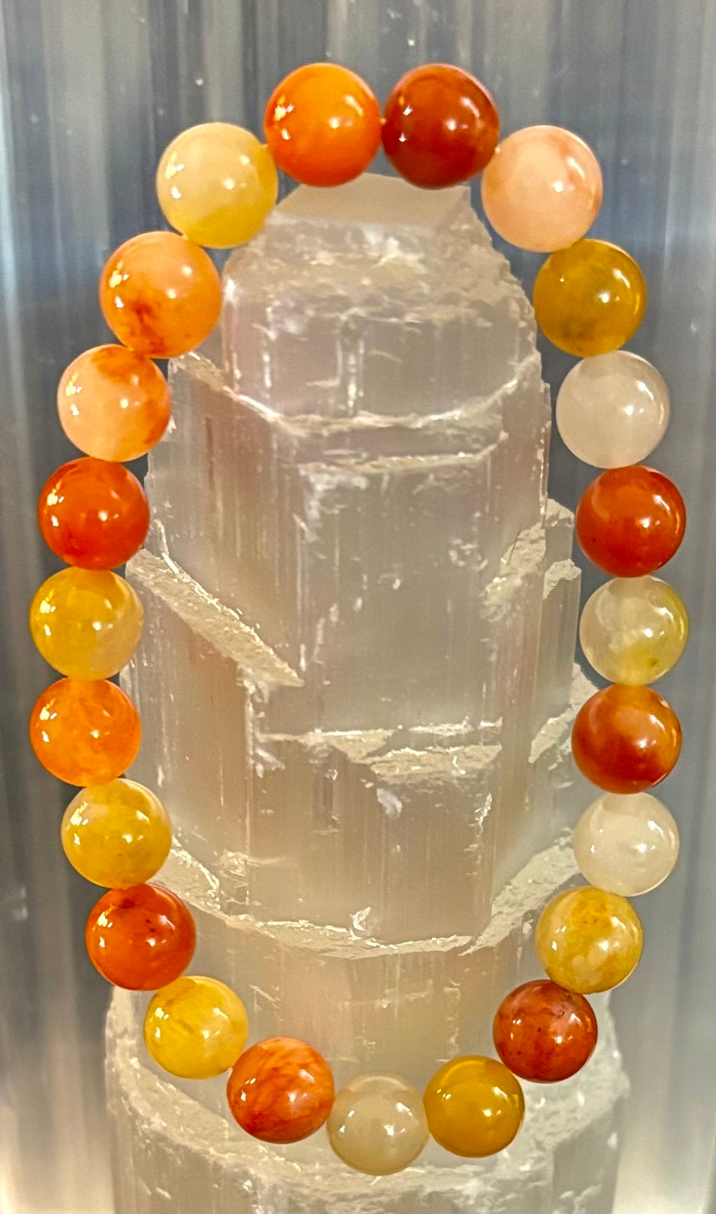 Pulsera de Aventurina Roja – Confianza, Creatividad y Energía Conectada a Tierra (Muñecas Medianas a Grandes)