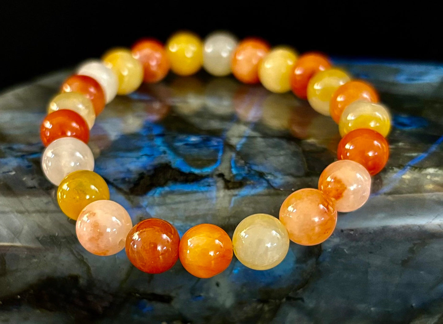 Pulsera de Aventurina Roja – Confianza, Creatividad y Energía Conectada a Tierra (Muñecas Medianas a Grandes)
