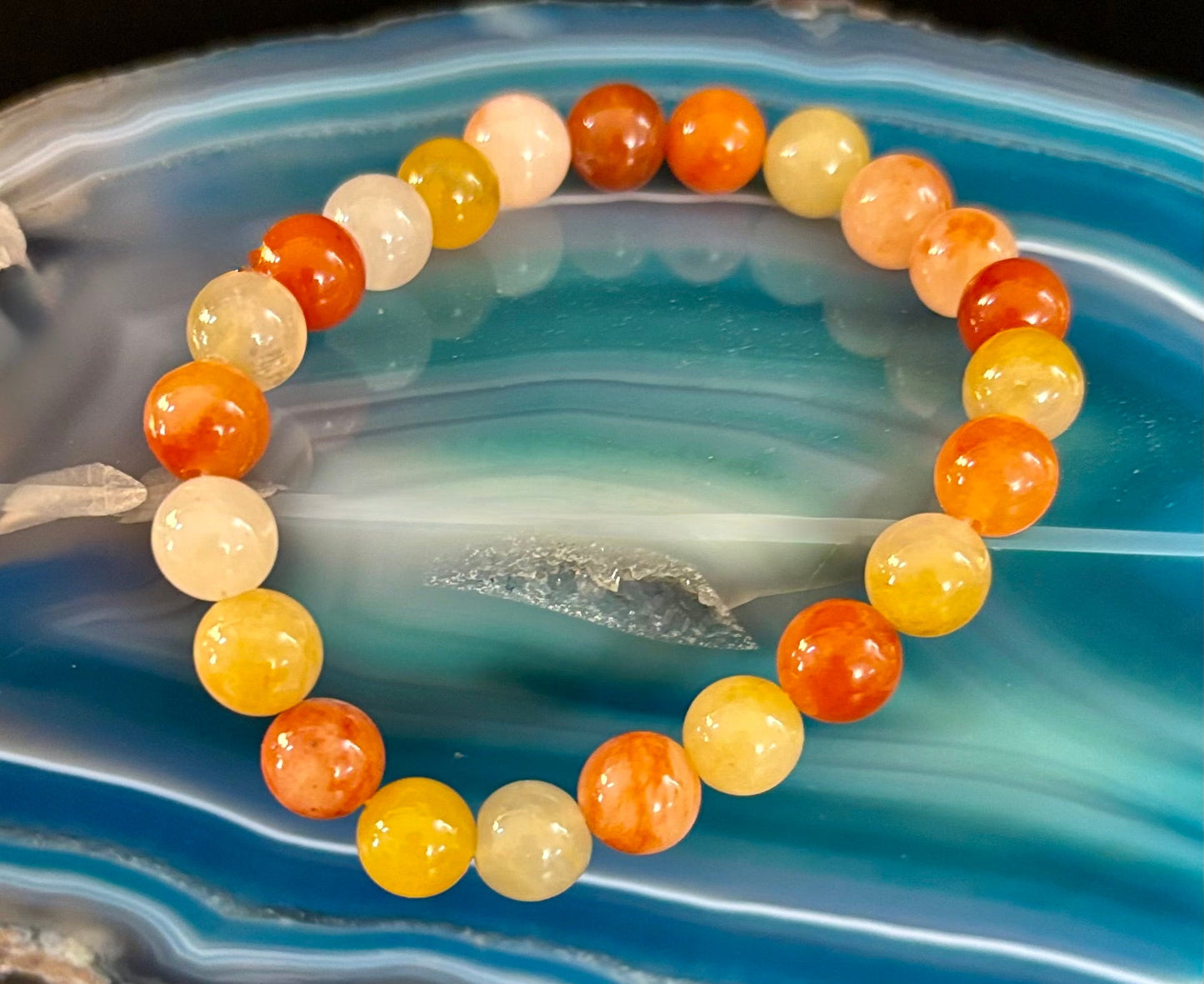 Pulsera de Aventurina Roja – Confianza, Creatividad y Energía Conectada a Tierra (Muñecas Medianas a Grandes)