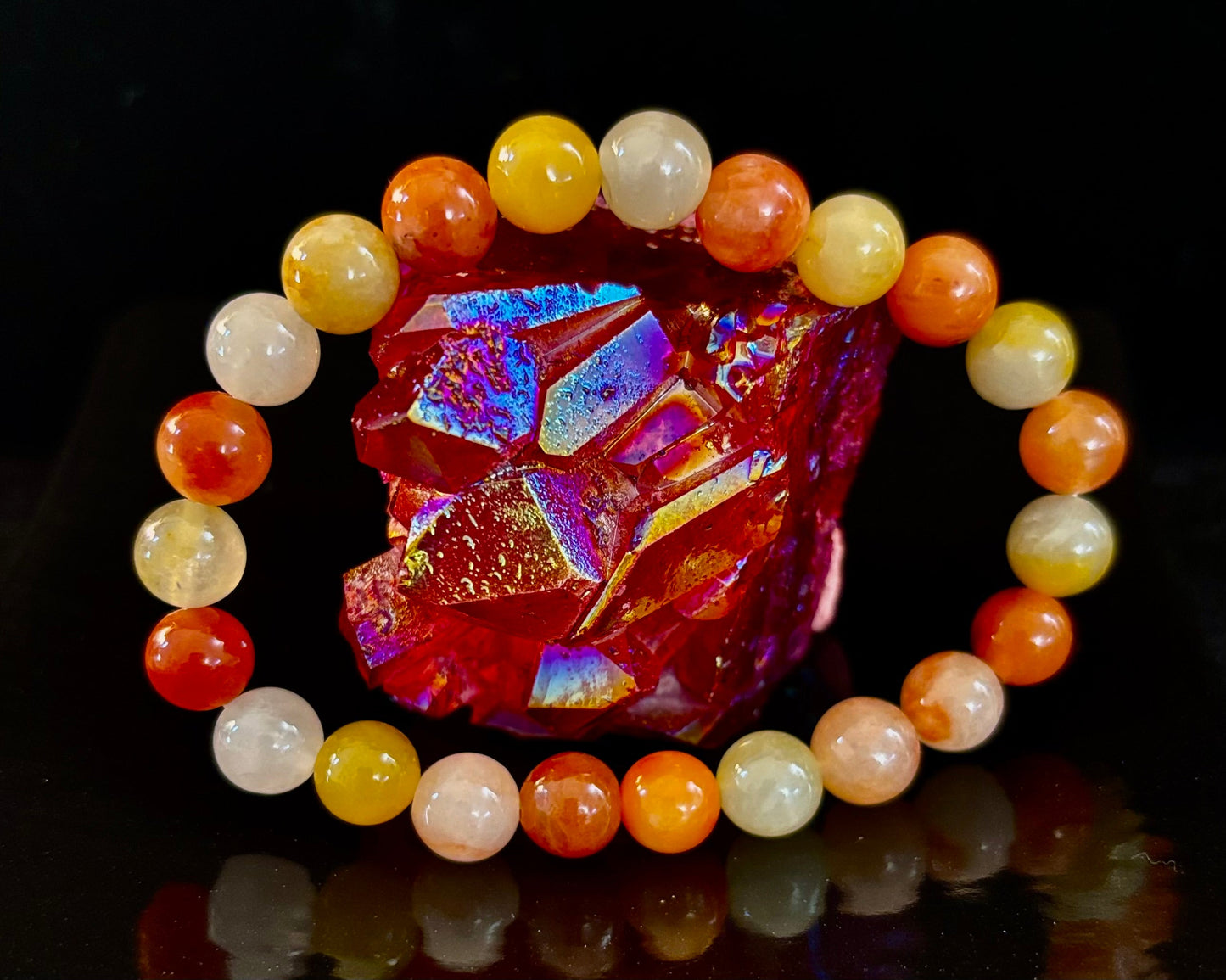 Pulsera de Aventurina Roja – Confianza, Creatividad y Energía Conectada a Tierra (Muñecas Medianas a Grandes)