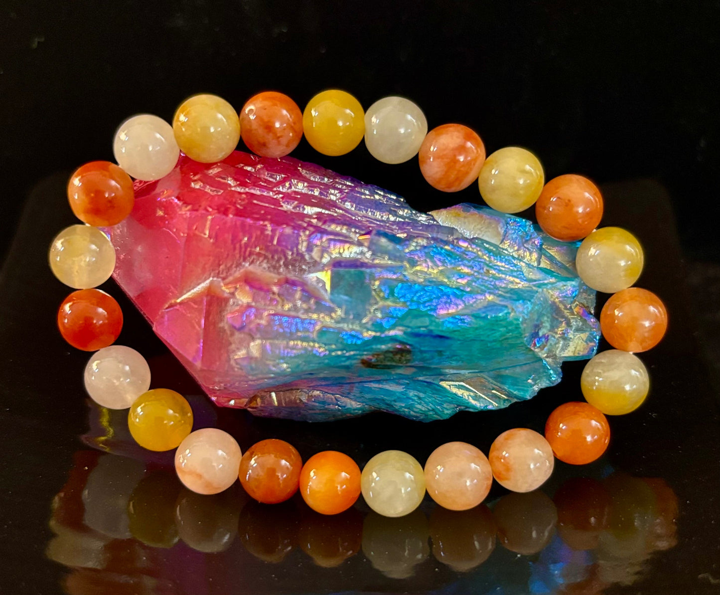 Pulsera de Aventurina Roja – Confianza, Creatividad y Energía Conectada a Tierra (Muñecas Medianas a Grandes)