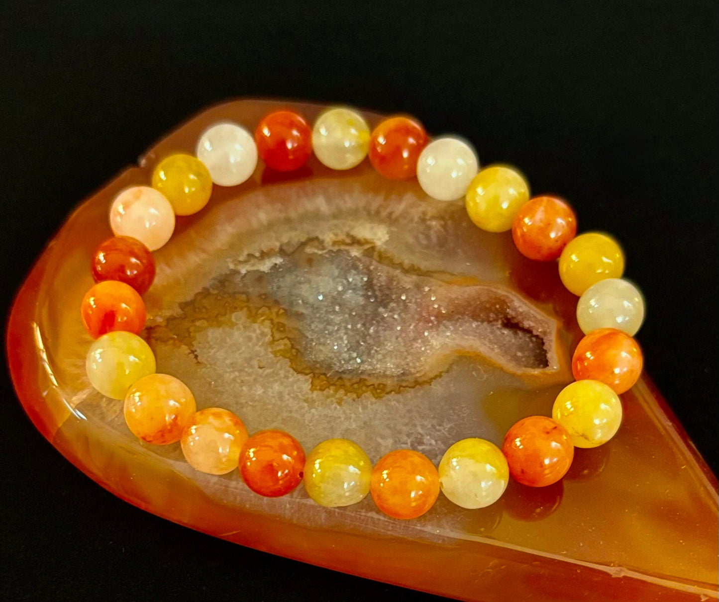 Pulsera de Aventurina Roja – Confianza, Creatividad y Energía Conectada a Tierra (Muñecas Medianas a Grandes)