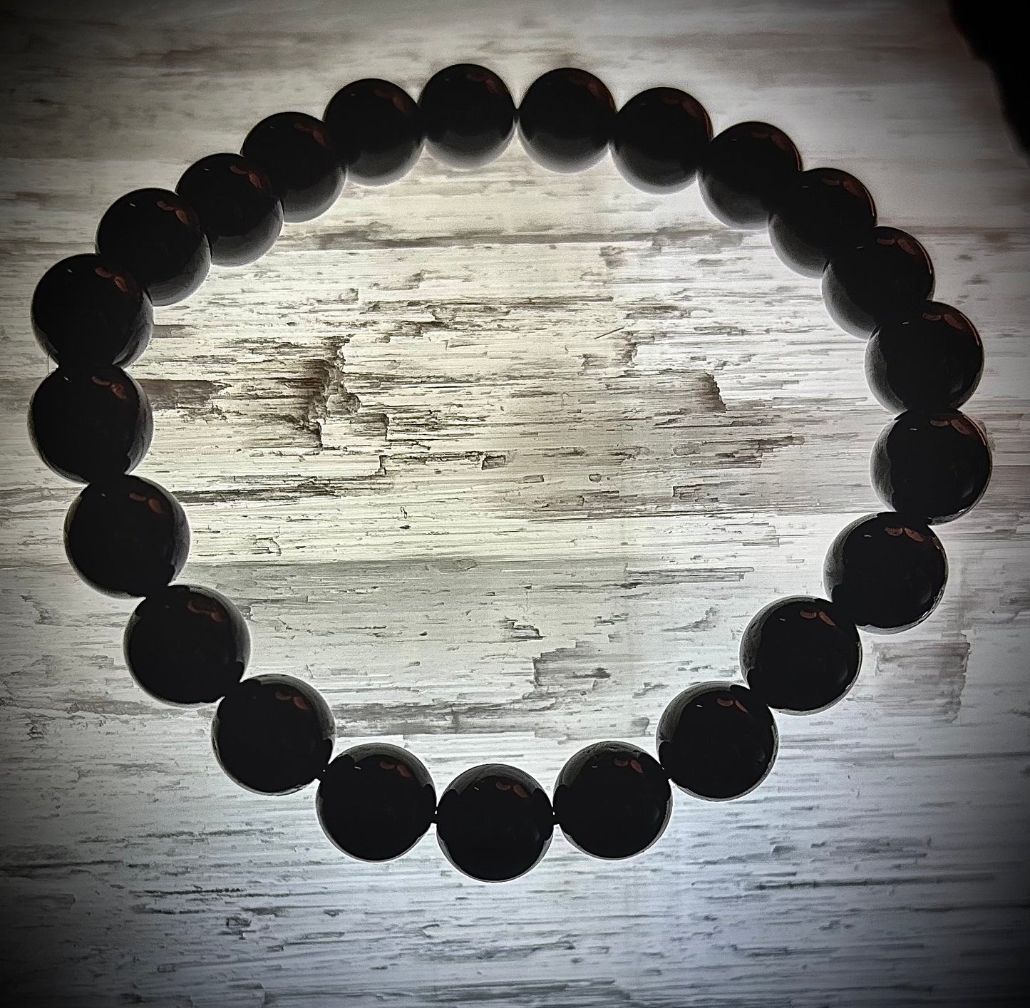 Pulsera de azabache – Limpiador de energía, sanador emocional y protección ligera (muñecas medianas)