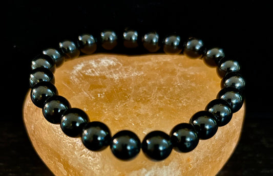 Pulsera de azabache – Limpiador de energía, sanador emocional y protección ligera (muñecas medianas)
