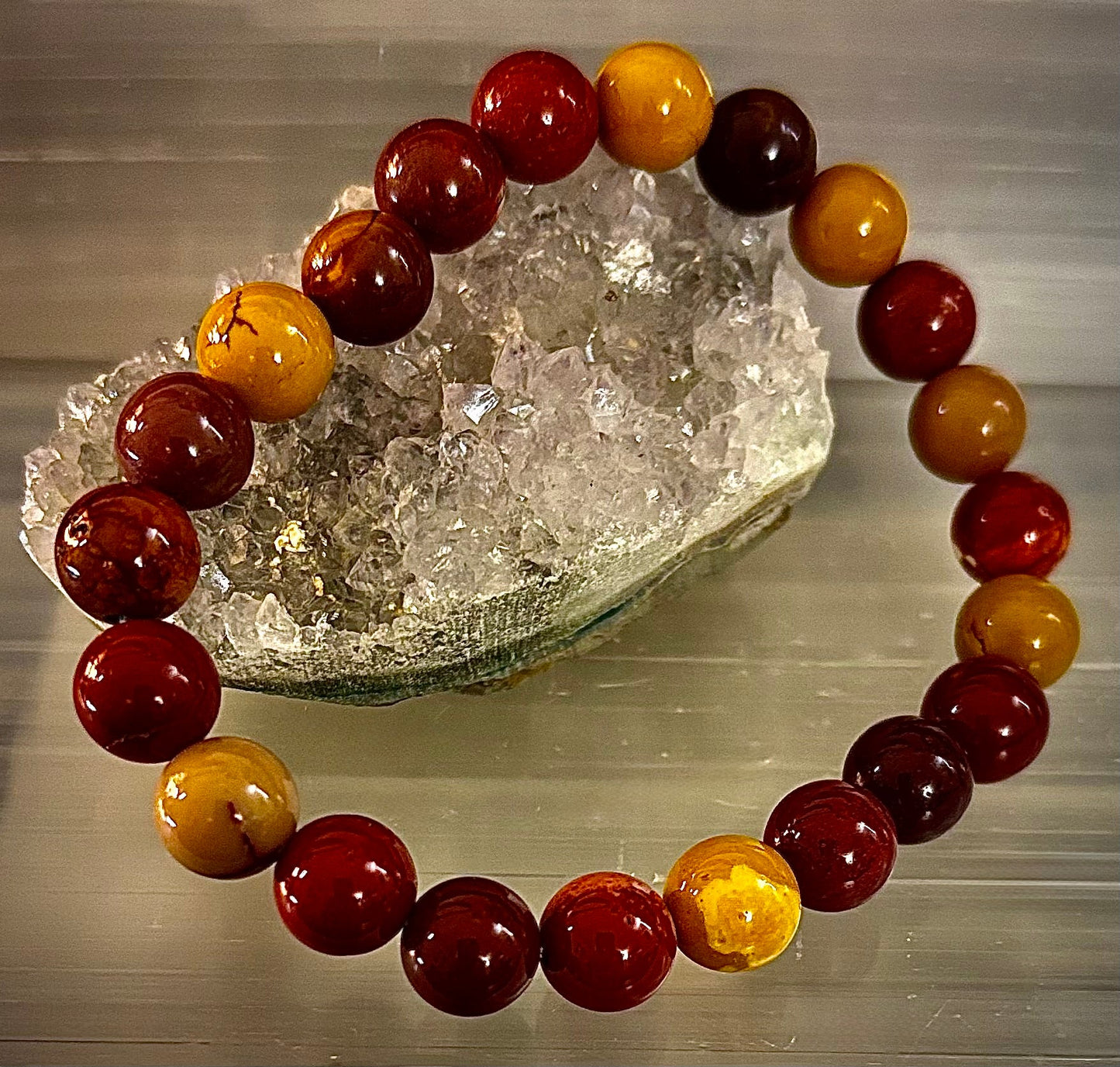 Pulsera de Mookaíta – Fuerza Interior, Energía Anclada y Vitalidad (Muñecas Medianas-Grandes)