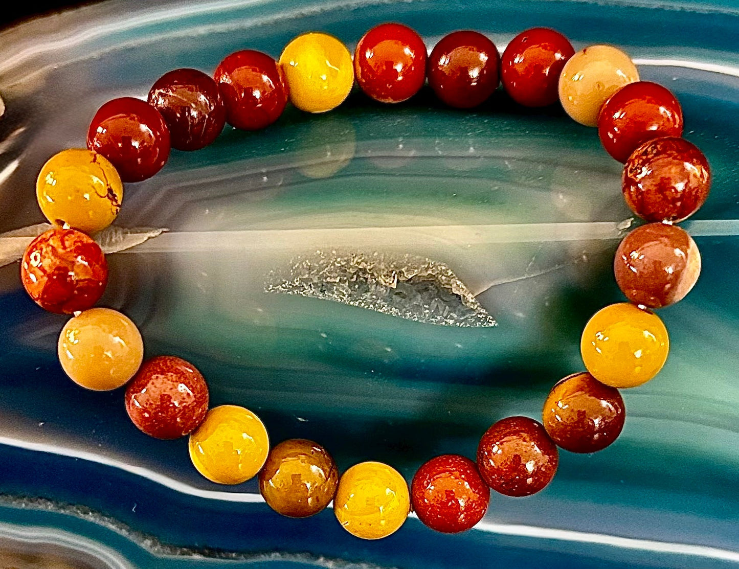 Pulsera de Mookaíta – Fuerza Interior, Energía Anclada y Vitalidad (Muñecas Medianas-Grandes)