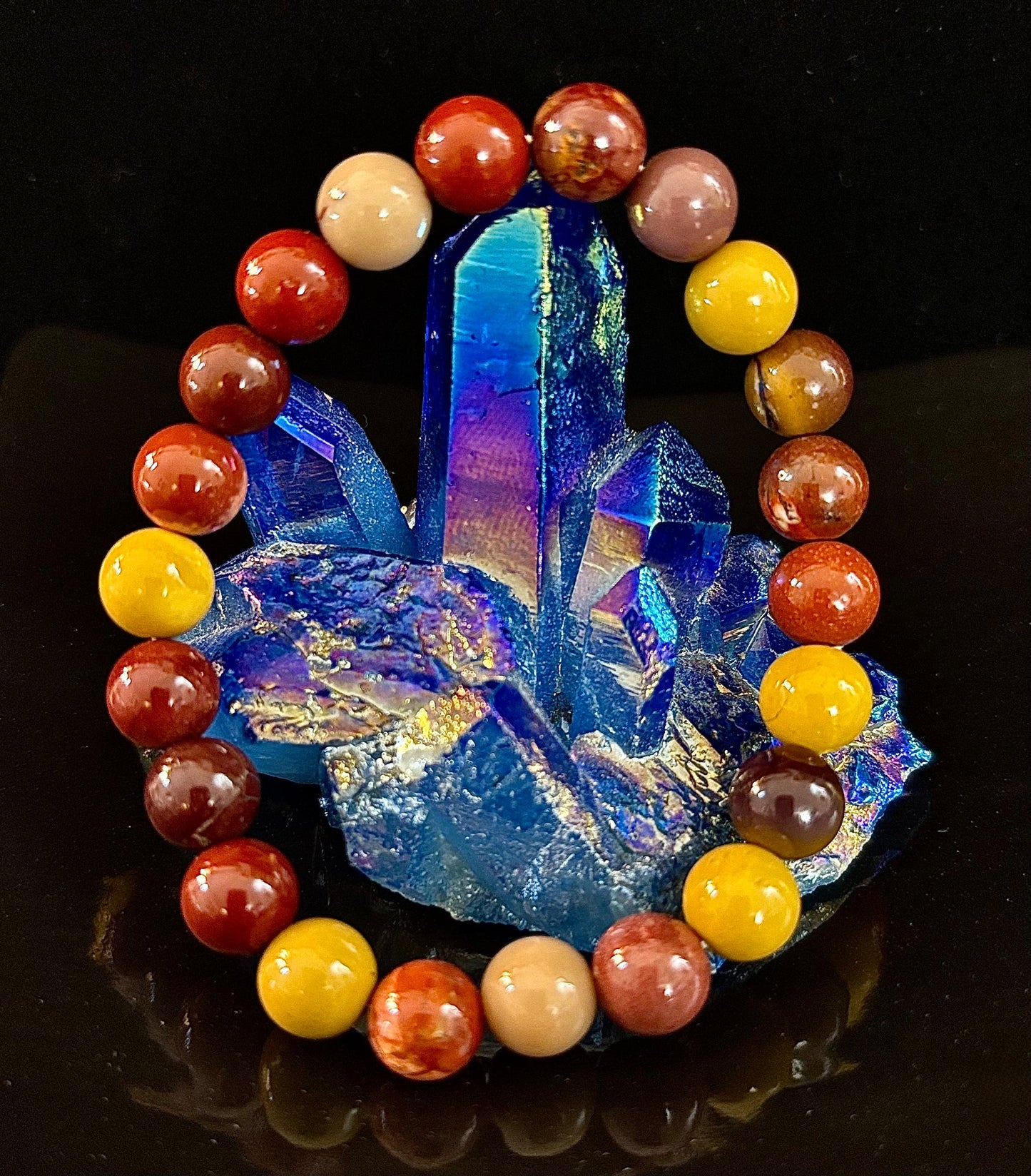 Pulsera de Mookaíta – Fuerza Interior, Energía Anclada y Vitalidad (Muñecas Medianas-Grandes)