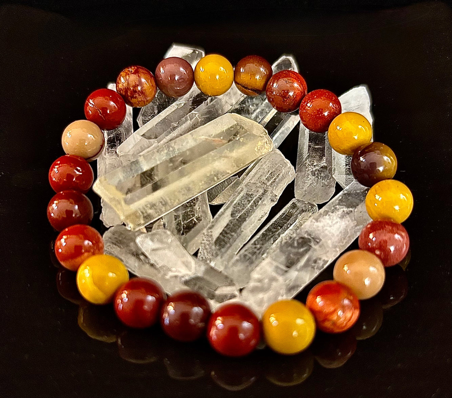 Pulsera de Mookaíta – Fuerza Interior, Energía Anclada y Vitalidad (Muñecas Medianas-Grandes)