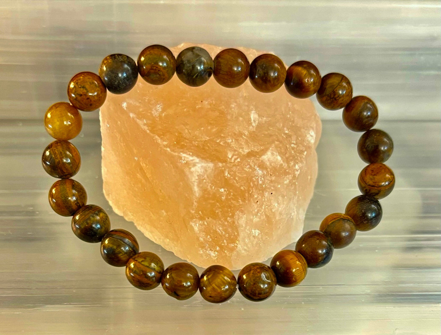 Pulsera de Hierro Tigre – Fuerza, Enfoque y Poder Arraigado (Muñecas Medianas a Grandes)