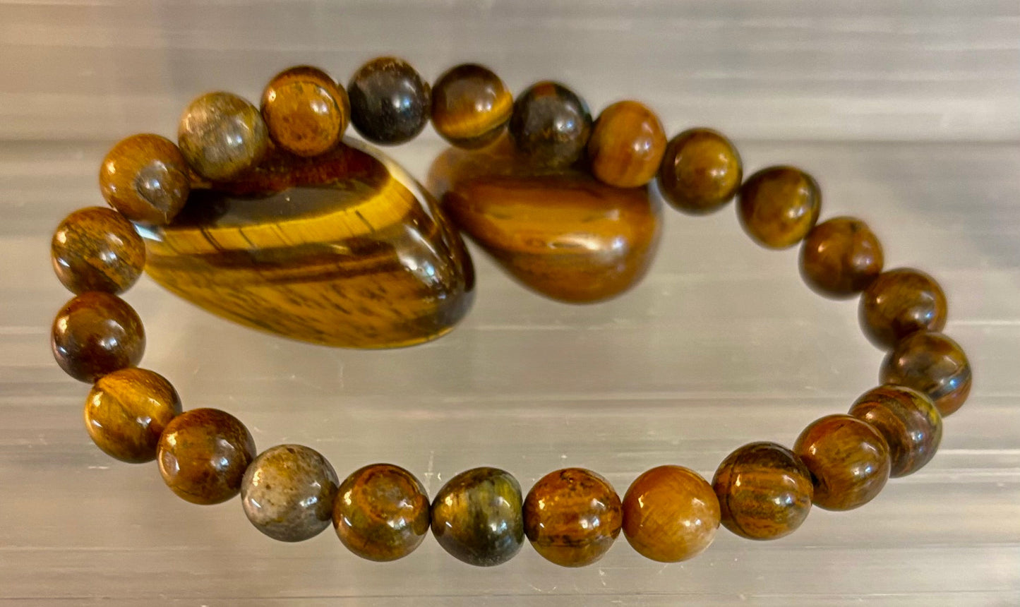 Pulsera de Hierro Tigre – Fuerza, Enfoque y Poder Arraigado (Muñecas Medianas a Grandes)