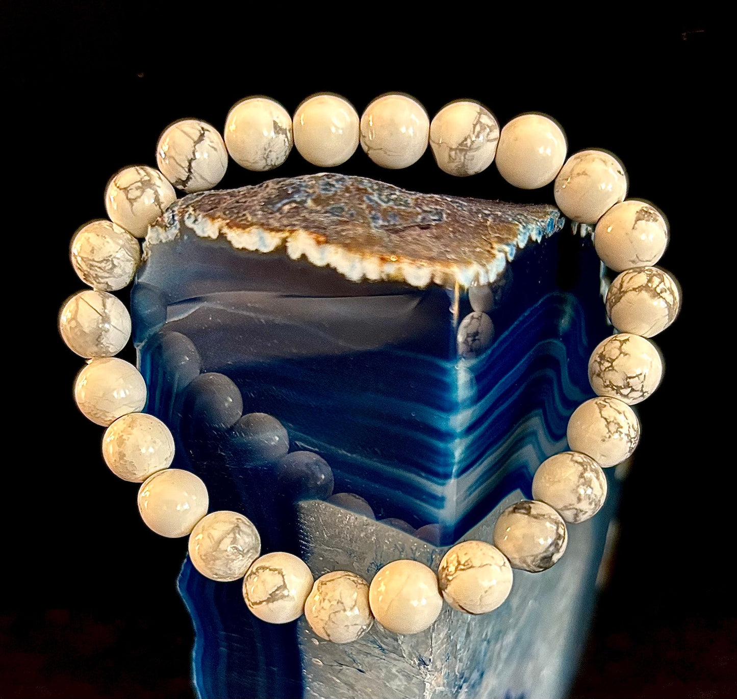 Pulsera de howlita blanca – Calma, claridad y paz interior