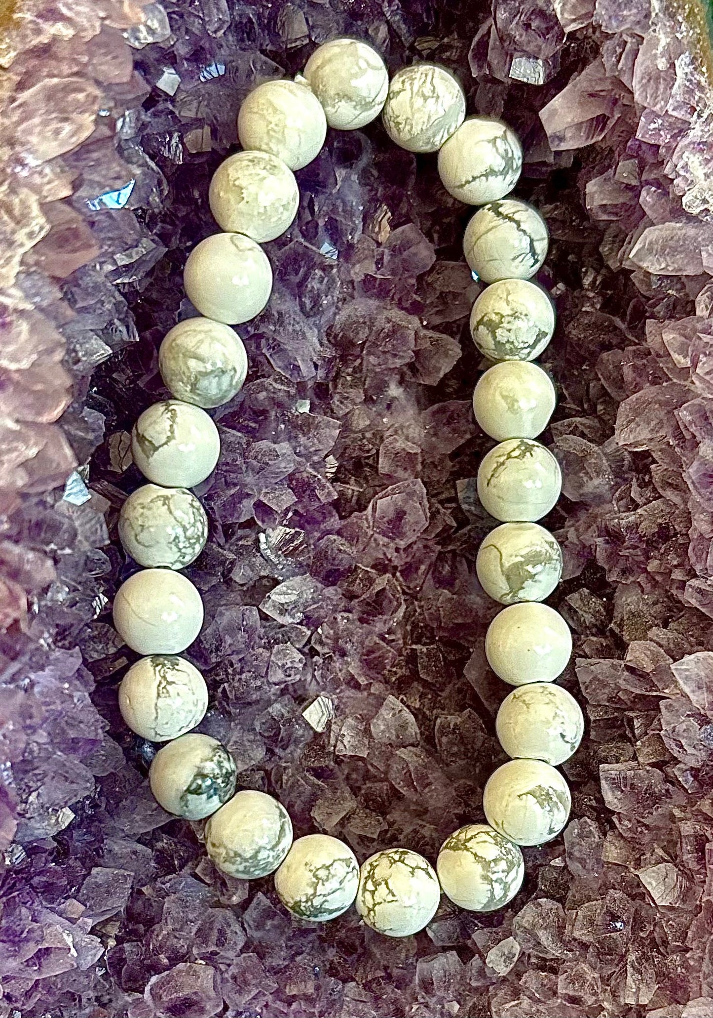 Pulsera de howlita blanca – Calma, claridad y paz interior