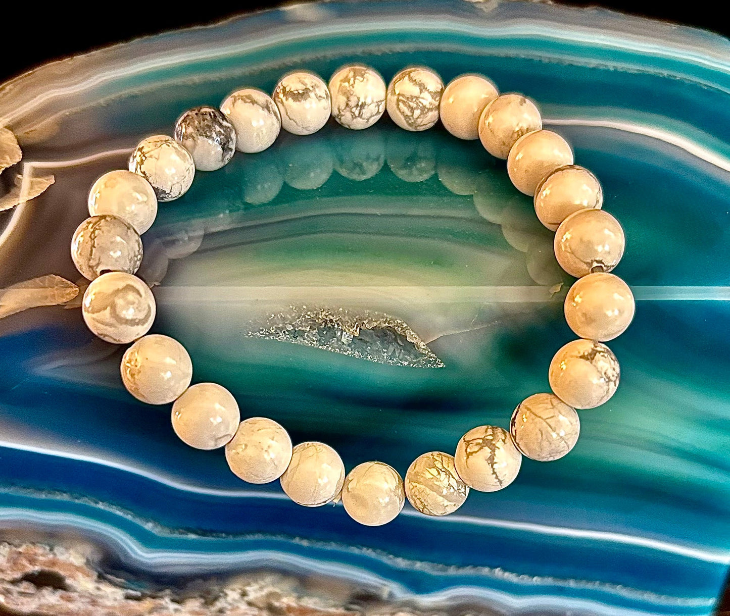 Pulsera de howlita blanca – Calma, claridad y paz interior